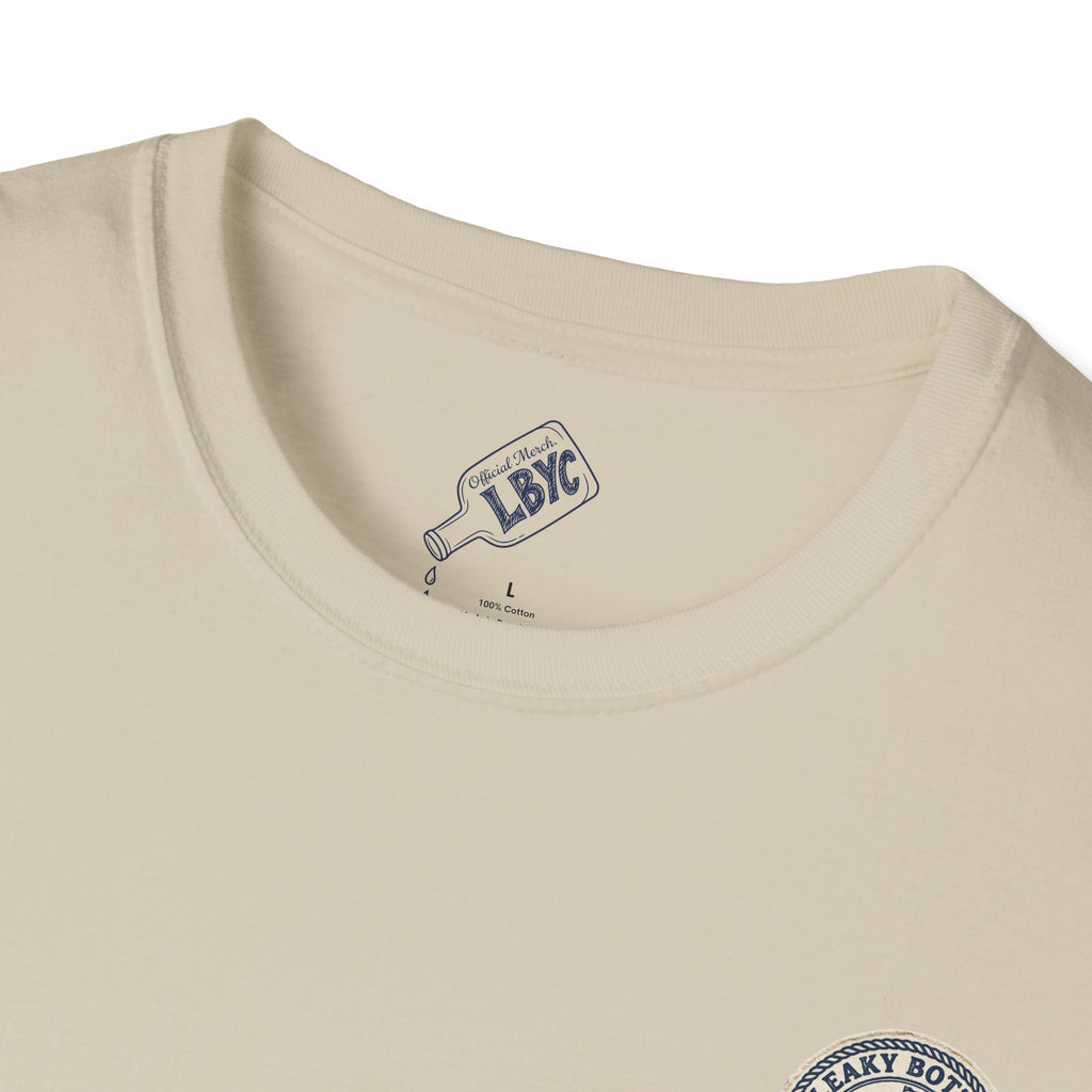 Leaky Bottle Yacht Club Classic Logo Unisex Softstyle T-Shirt
