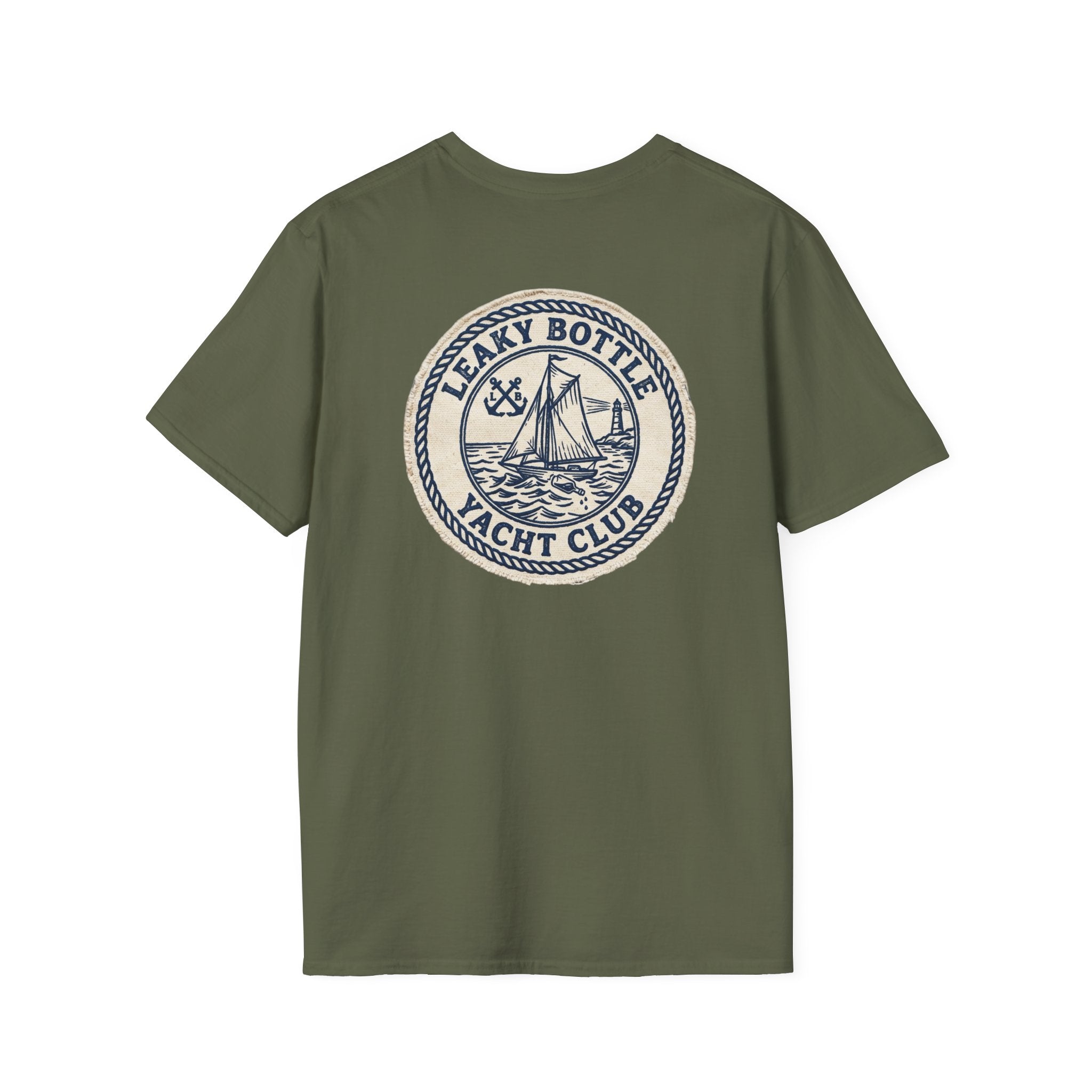 Leaky Bottle Yacht Club Classic Logo Unisex Softstyle T-Shirt