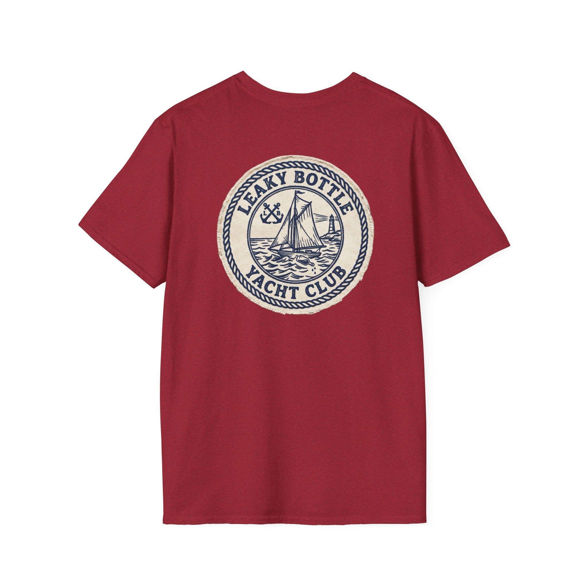 Leaky Bottle Yacht Club Classic Logo Unisex Softstyle T-Shirt