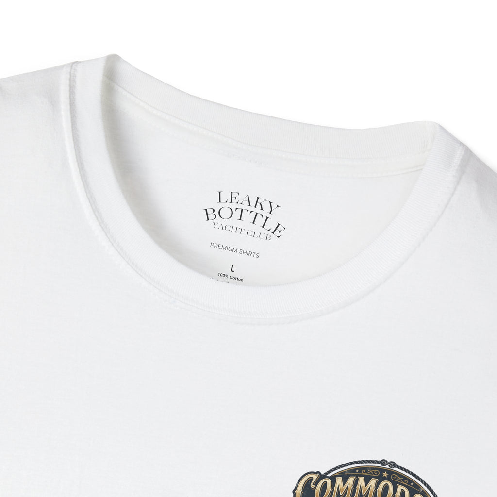 Commodore Yacht Club T-Shirt — Leaky Bottle Yacht Club Vintage Nautical Shirt