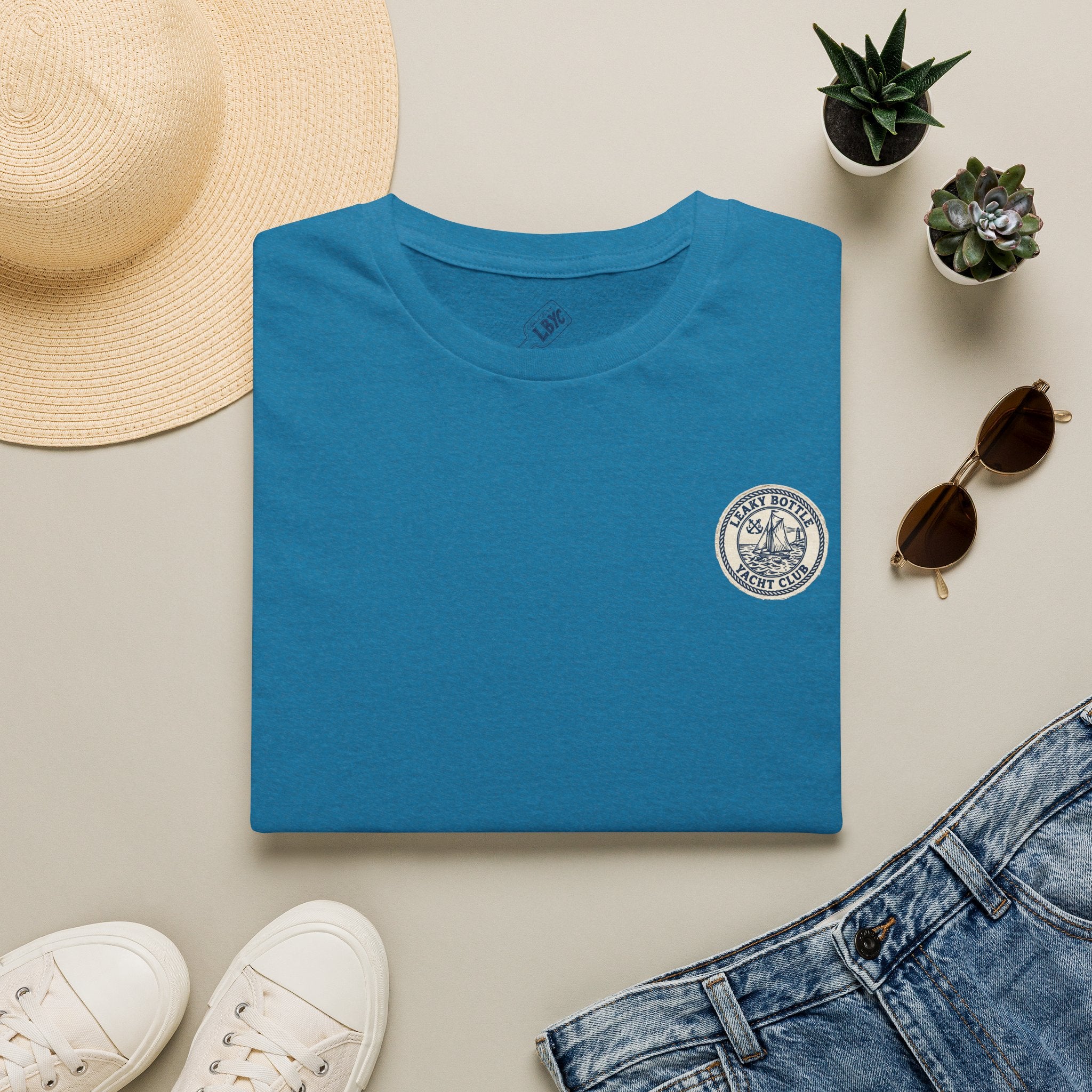 Leaky Bottle Yacht Club Classic Logo Unisex Softstyle T-Shirt