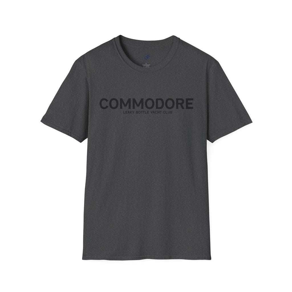 Commodore Yacht Club T-Shirt — "Leaky Bottle" Nautical Casual Tee