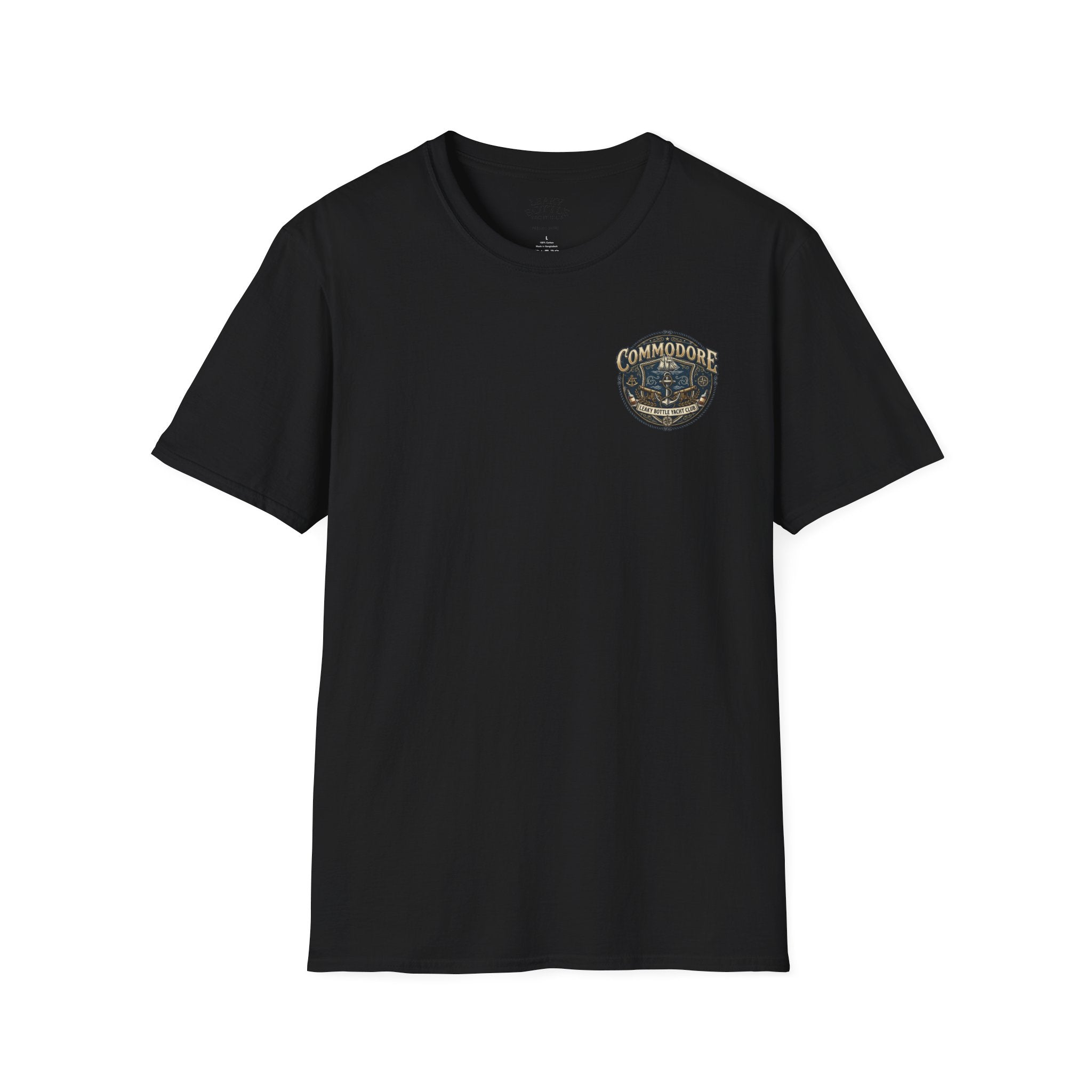 Commodore Yacht Club T-Shirt — Leaky Bottle Yacht Club Vintage Nautical Shirt