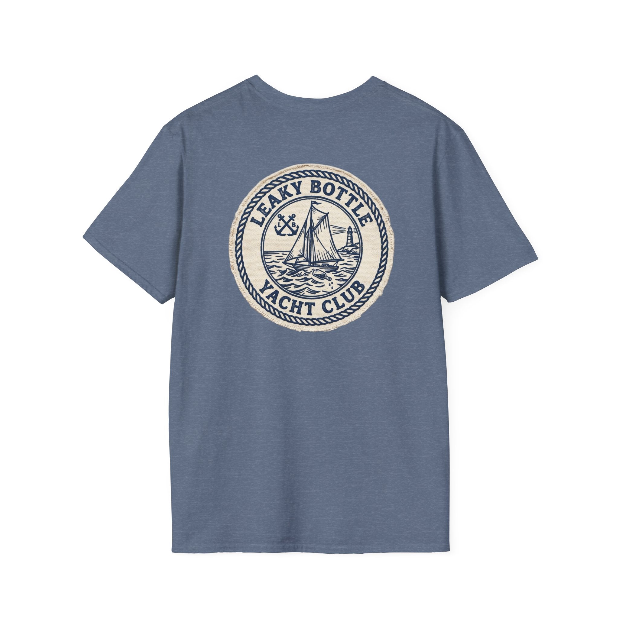 Leaky Bottle Yacht Club Classic Logo Unisex Softstyle T-Shirt