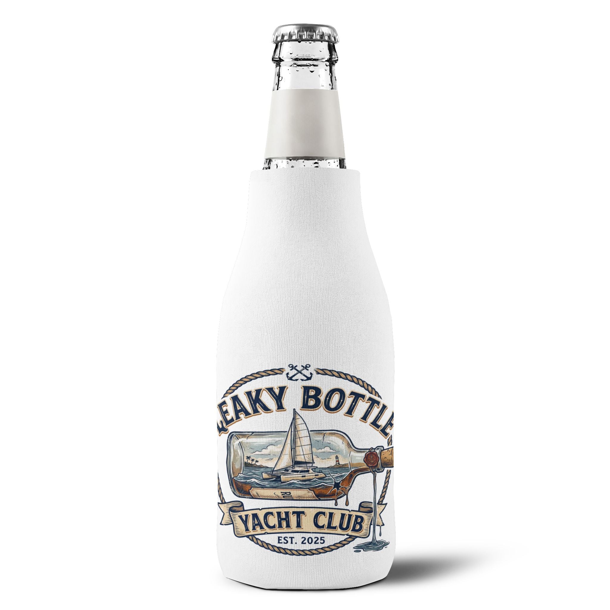 LBYC Commodore Zip-Up Bottle Cooler Sleeve
