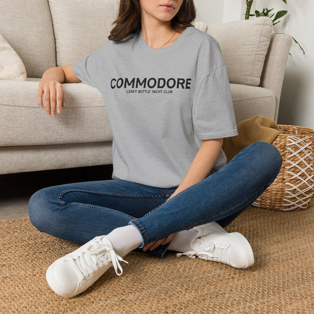 Commodore Yacht Club T-Shirt — "Leaky Bottle" Nautical Casual Tee