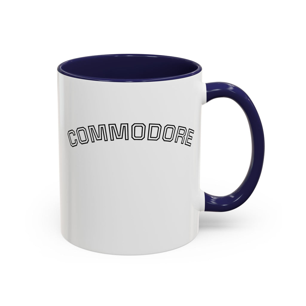 LBYC Commodore Coffee Mug — Nautical Vintage Ship Wheel Accent Mug