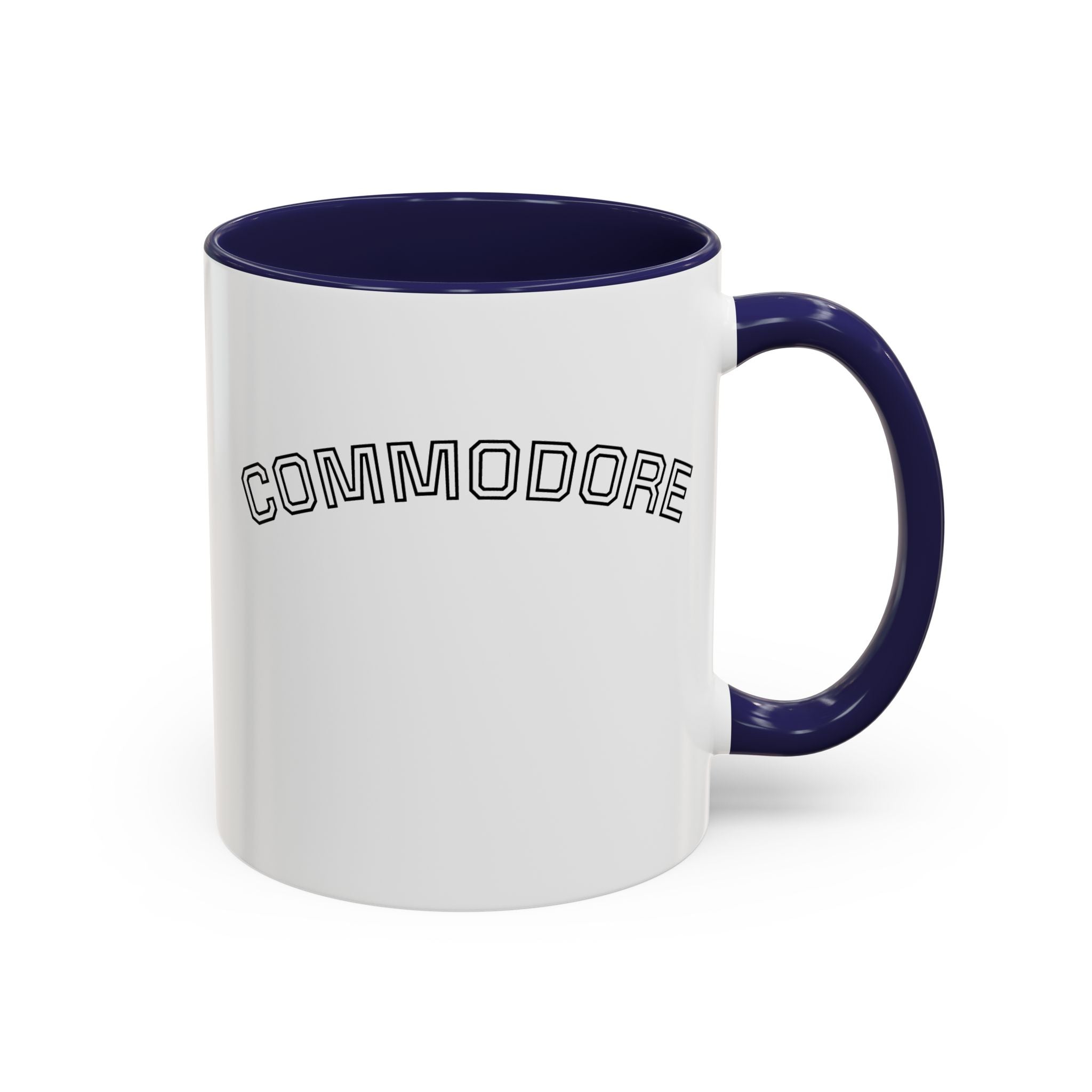 LBYC Commodore Coffee Mug — Nautical Vintage Ship Wheel Accent Mug