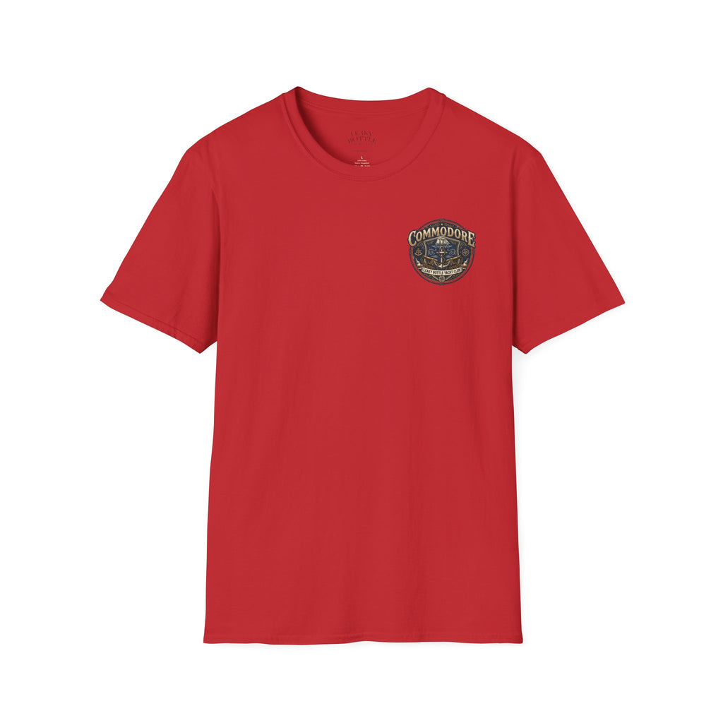 Commodore Yacht Club T-Shirt — Leaky Bottle Yacht Club Vintage Nautical Shirt