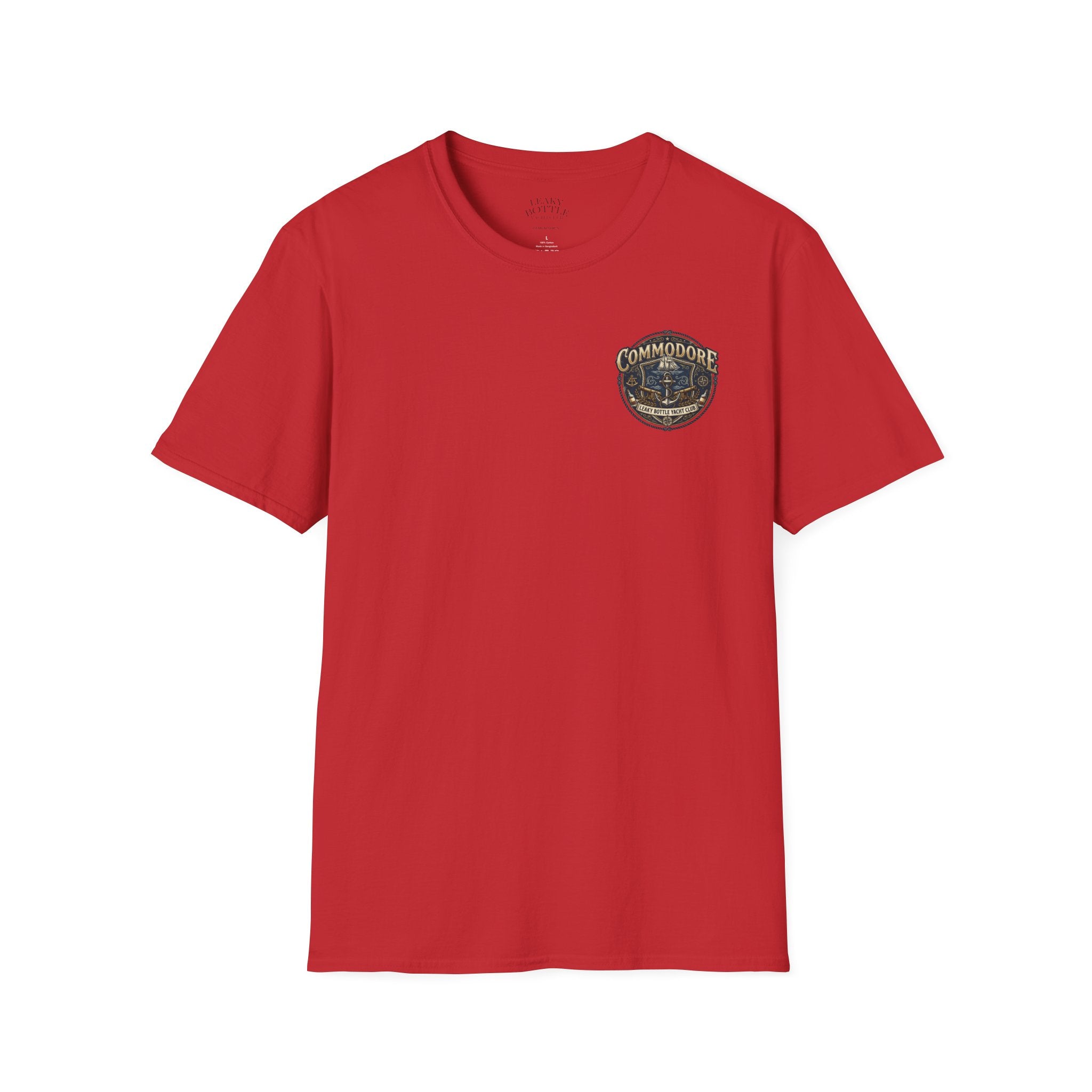 Commodore Yacht Club T-Shirt — Leaky Bottle Yacht Club Vintage Nautical Shirt