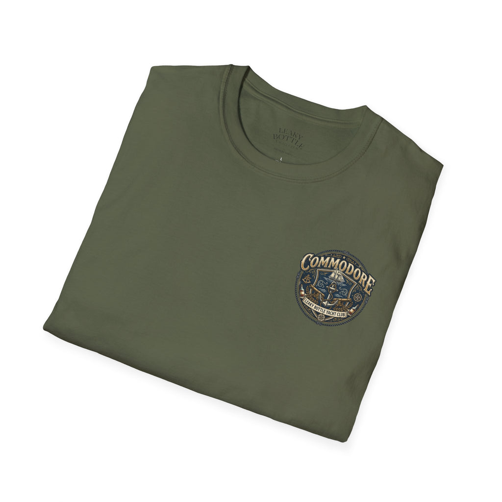 Commodore Yacht Club T-Shirt — Leaky Bottle Yacht Club Vintage Nautical Shirt