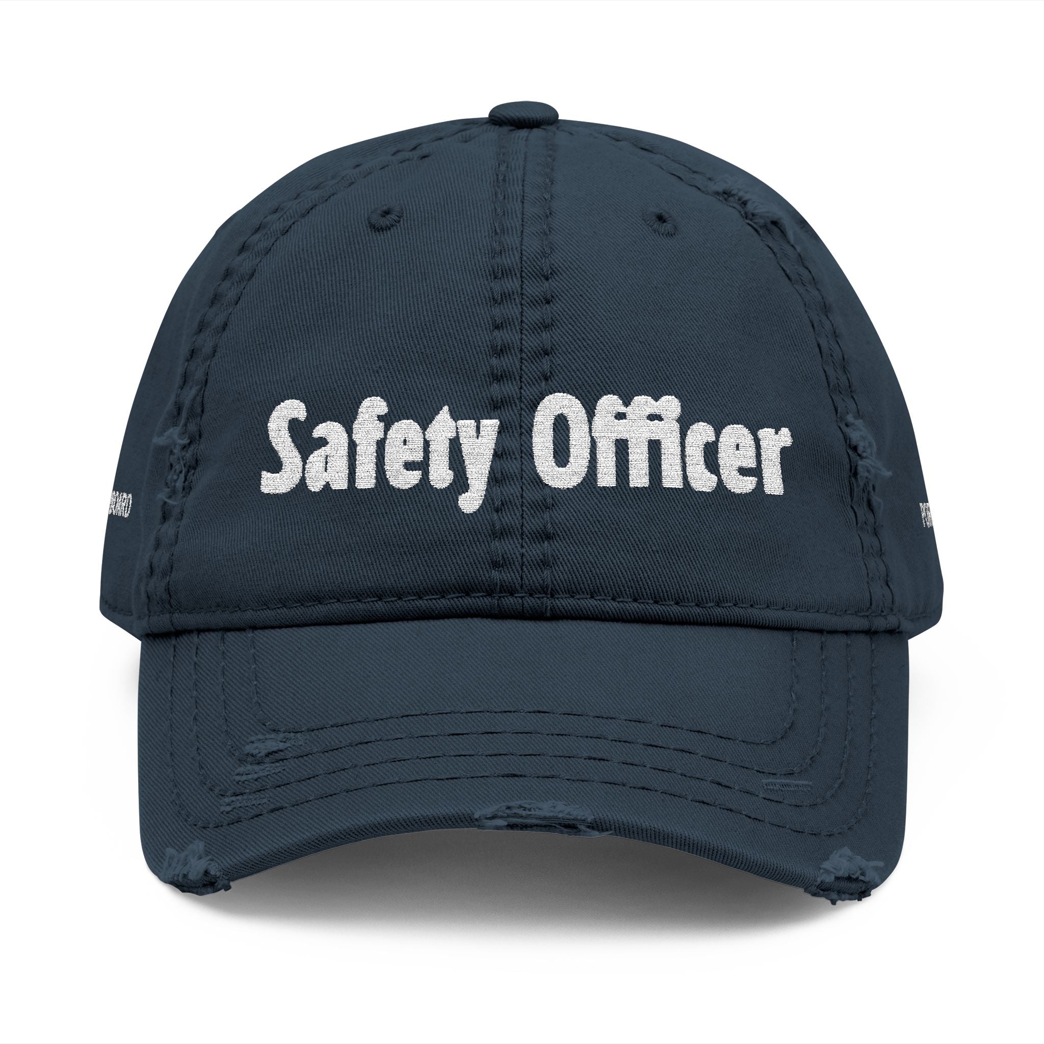 'Safety Officer' Dad Hat – Leaky Bottle Yacht Club Distressed Embroidered Cap