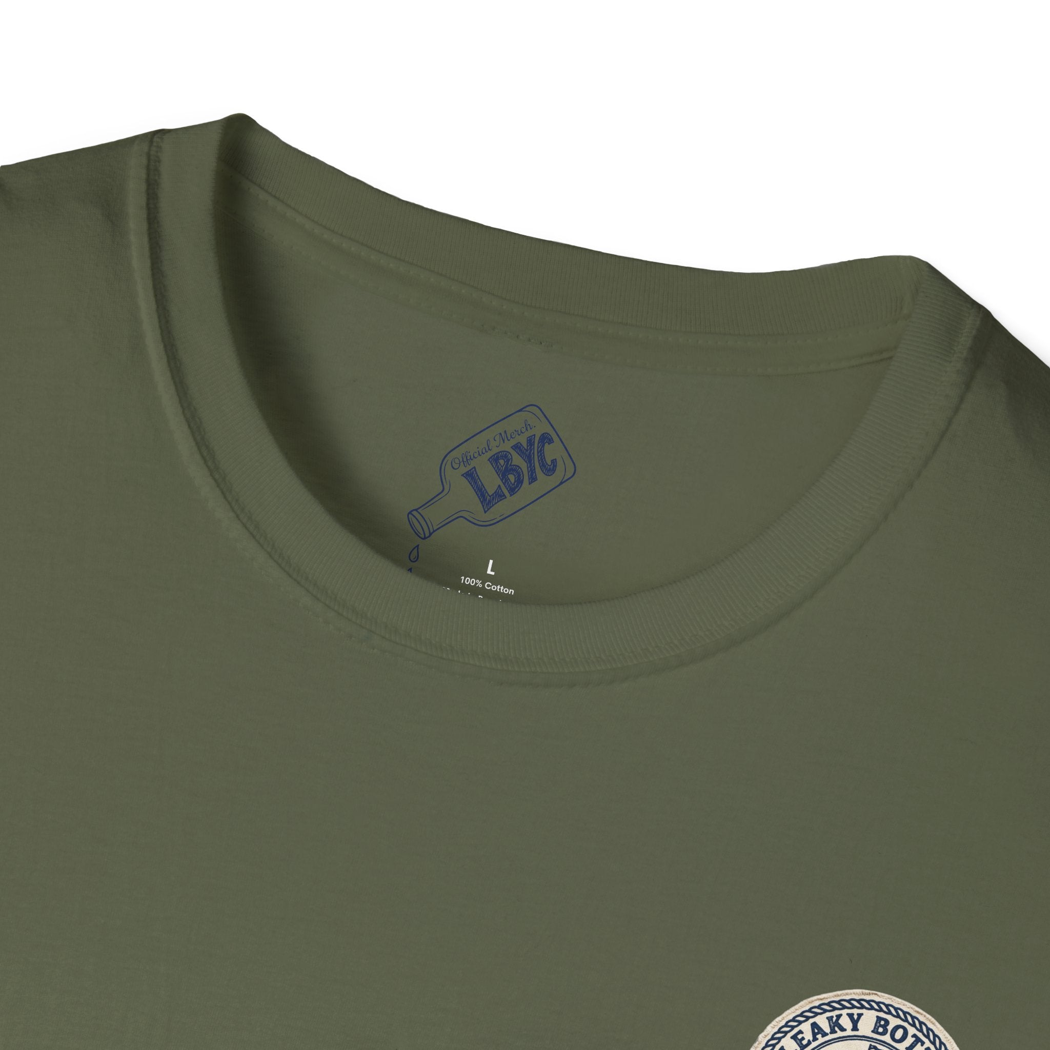 Leaky Bottle Yacht Club Classic Logo Unisex Softstyle T-Shirt