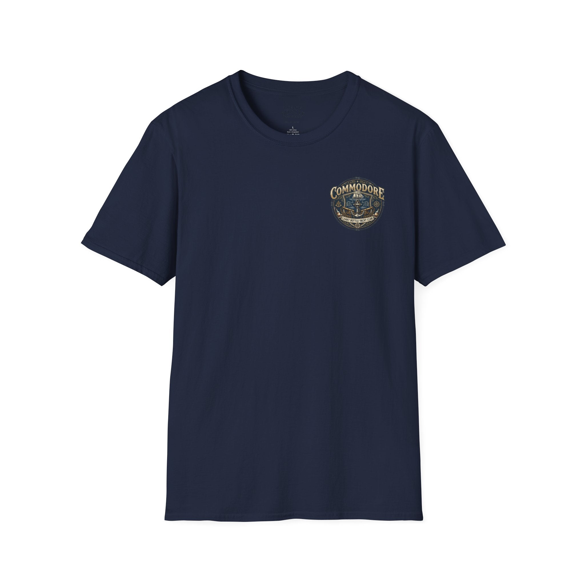 Commodore Yacht Club T-Shirt — Leaky Bottle Yacht Club Vintage Nautical Shirt