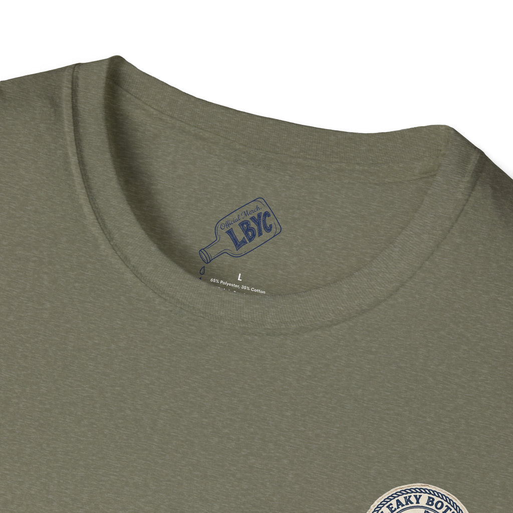 Leaky Bottle Yacht Club Classic Logo Unisex Softstyle T-Shirt