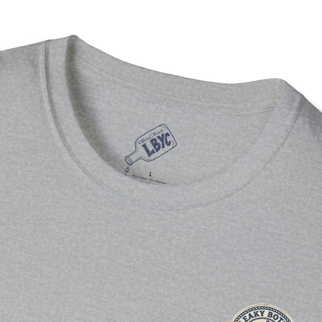 Leaky Bottle Yacht Club Classic Logo Unisex Softstyle T-Shirt