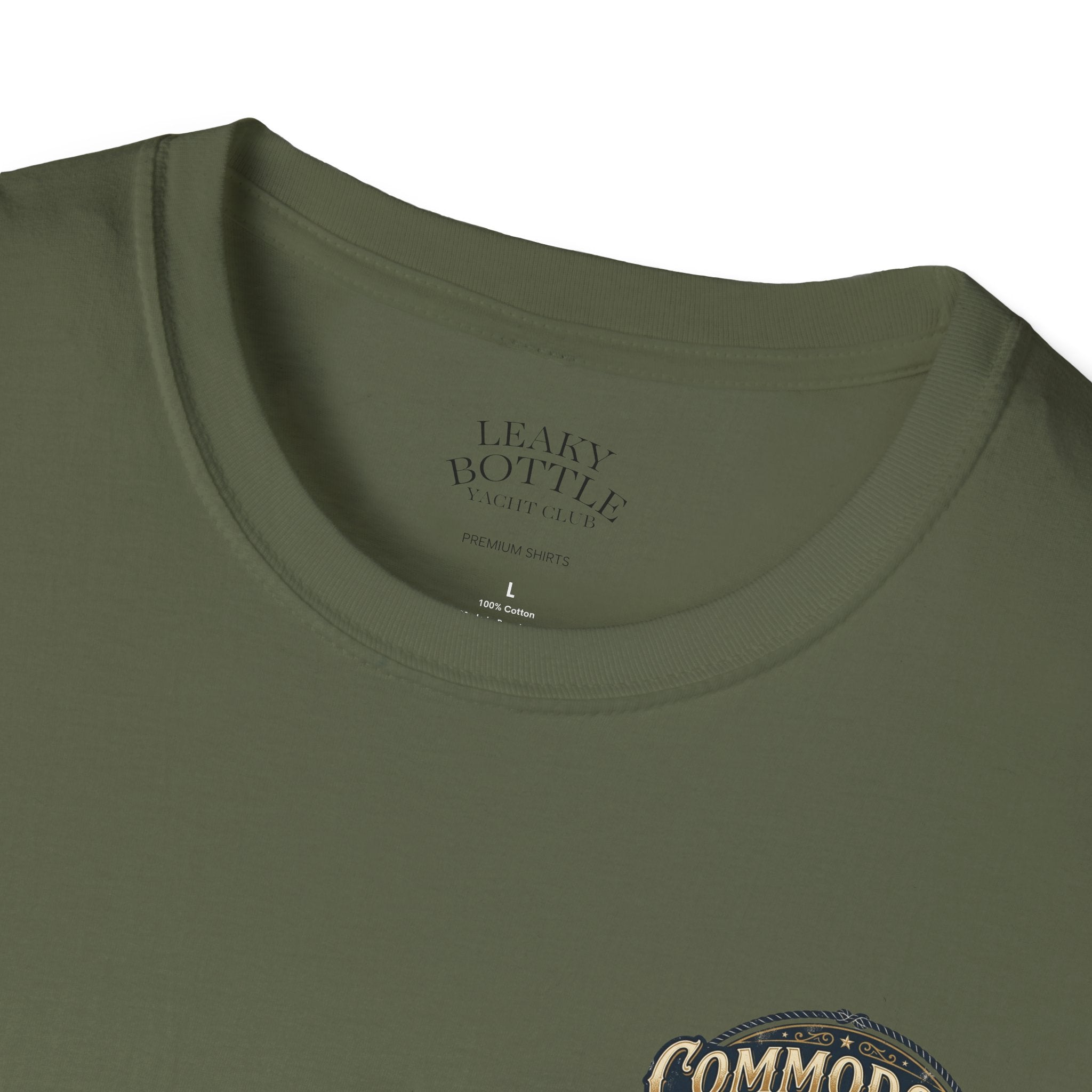 Commodore Yacht Club T-Shirt — Leaky Bottle Yacht Club Vintage Nautical Shirt