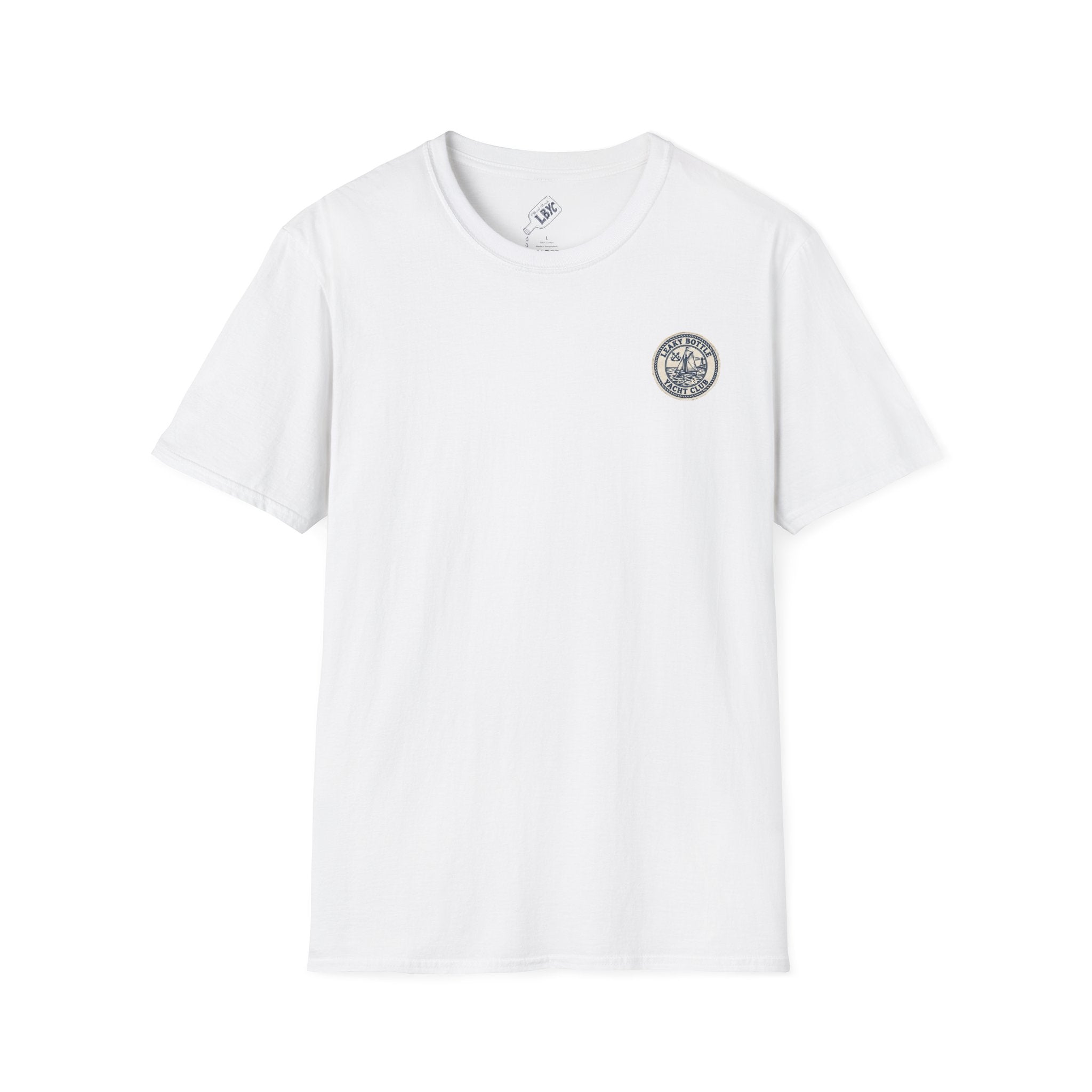Leaky Bottle Yacht Club Classic Logo Unisex Softstyle T-Shirt