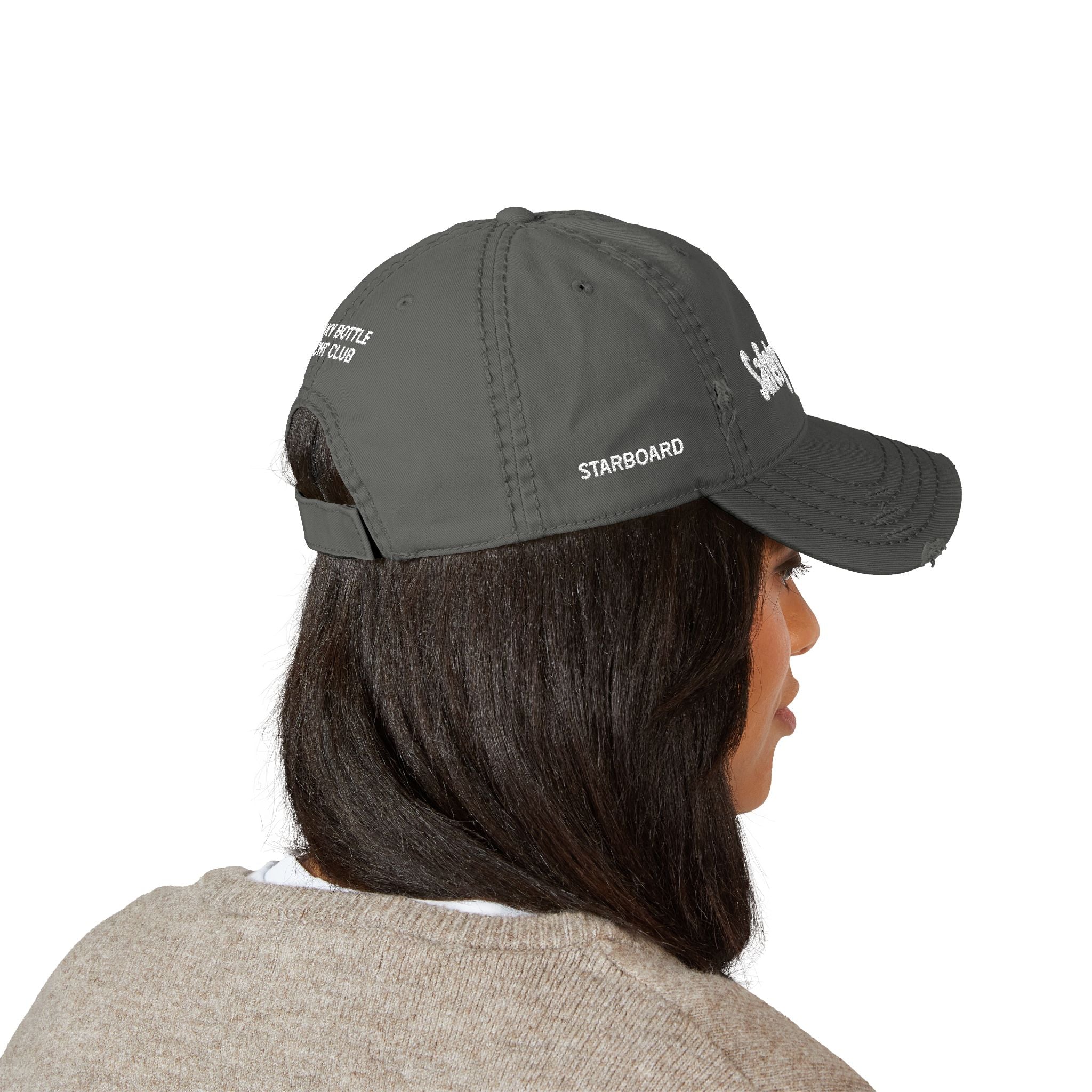 'Safety Officer' Dad Hat – Leaky Bottle Yacht Club Distressed Embroidered Cap