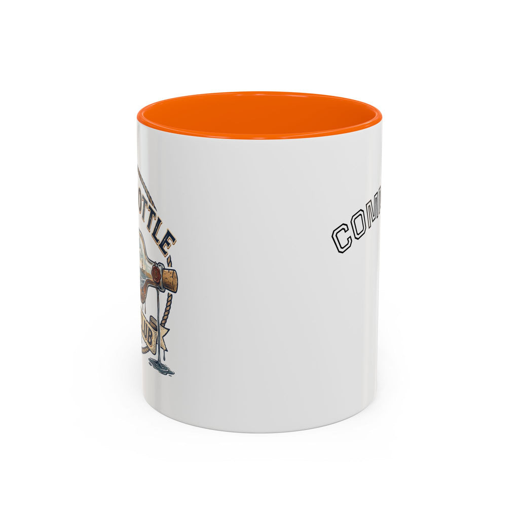 LBYC Commodore Coffee Mug — Nautical Vintage Ship Wheel Accent Mug