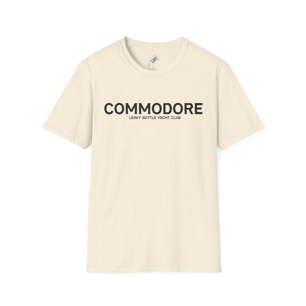 Commodore Yacht Club T-Shirt — "Leaky Bottle" Nautical Casual Tee