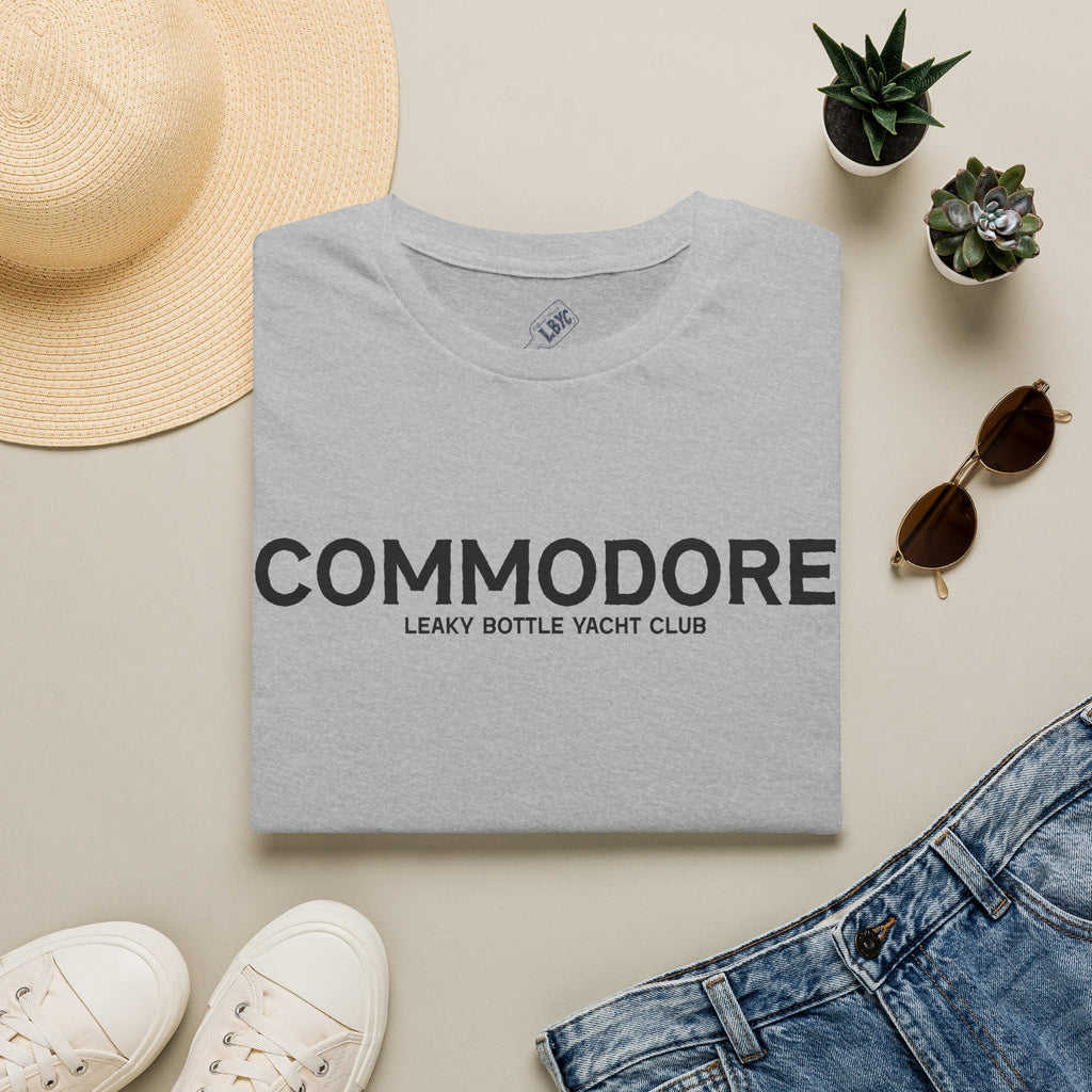 Commodore Yacht Club T-Shirt — "Leaky Bottle" Nautical Casual Tee