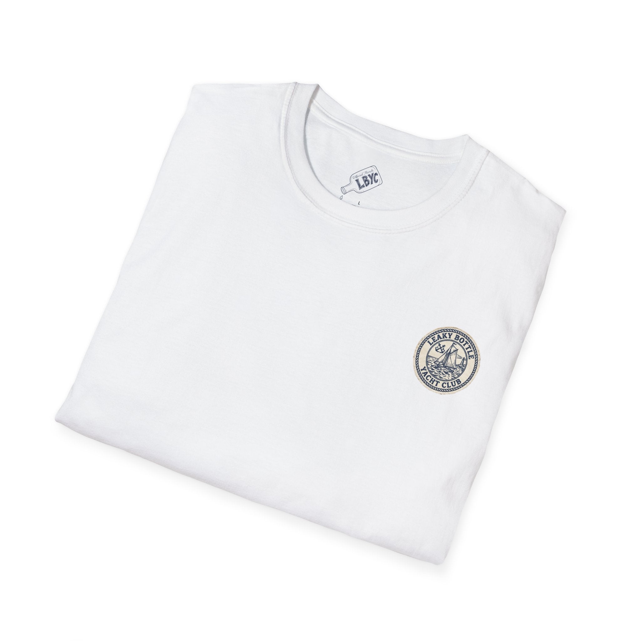 Leaky Bottle Yacht Club Classic Logo Unisex Softstyle T-Shirt