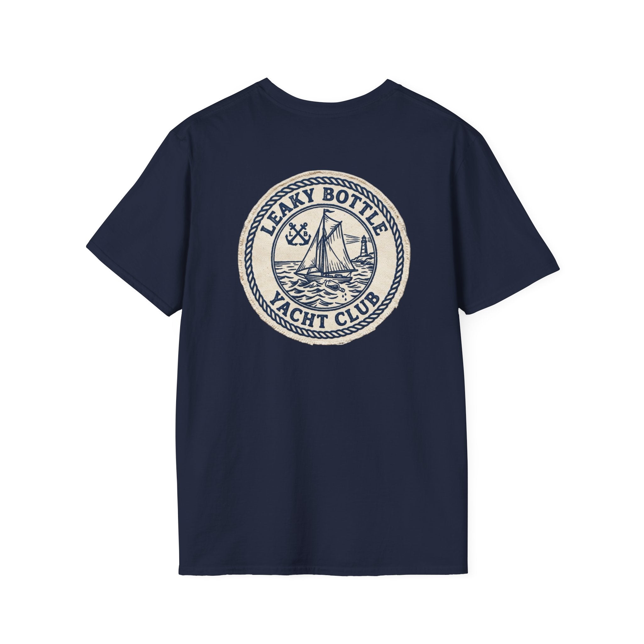 Leaky Bottle Yacht Club Classic Logo Unisex Softstyle T-Shirt