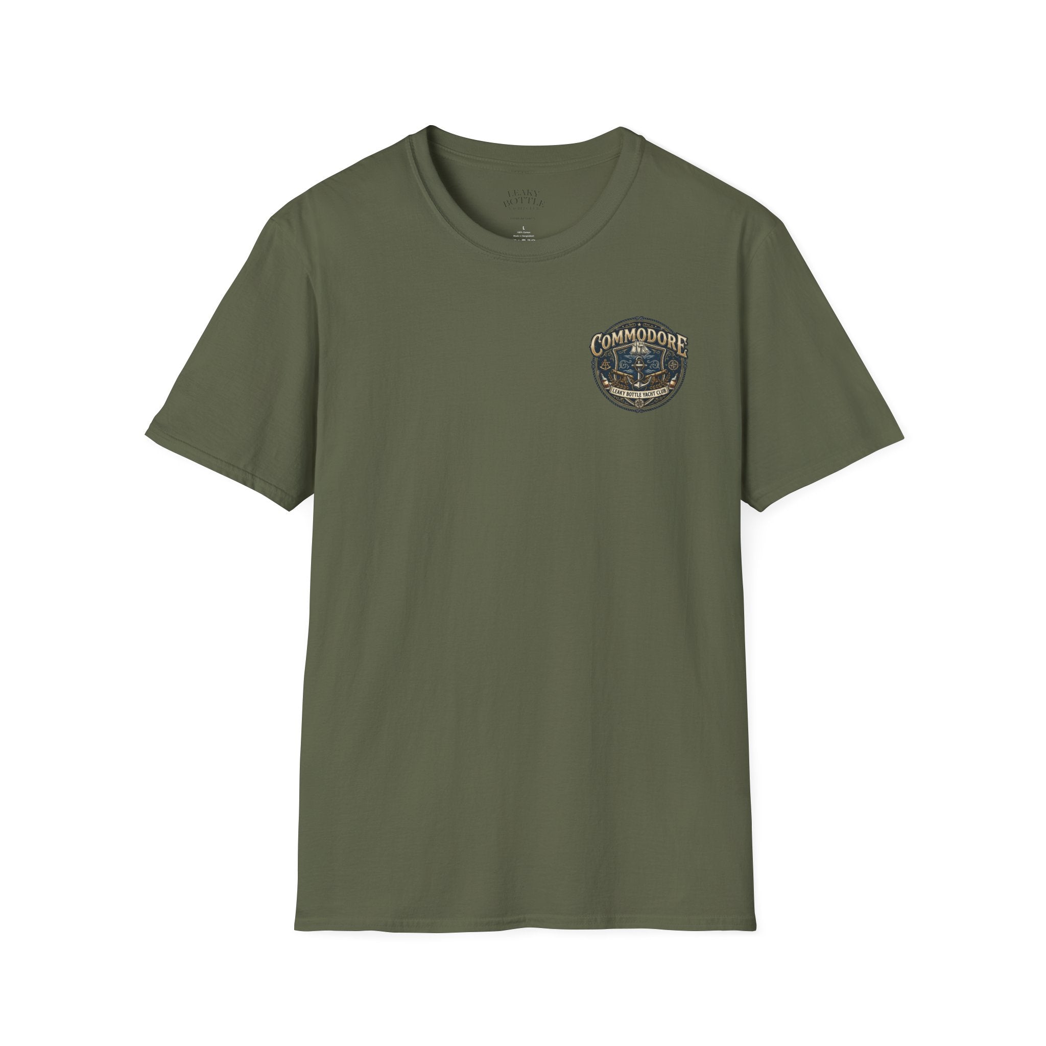 Commodore Yacht Club T-Shirt — Leaky Bottle Yacht Club Vintage Nautical Shirt