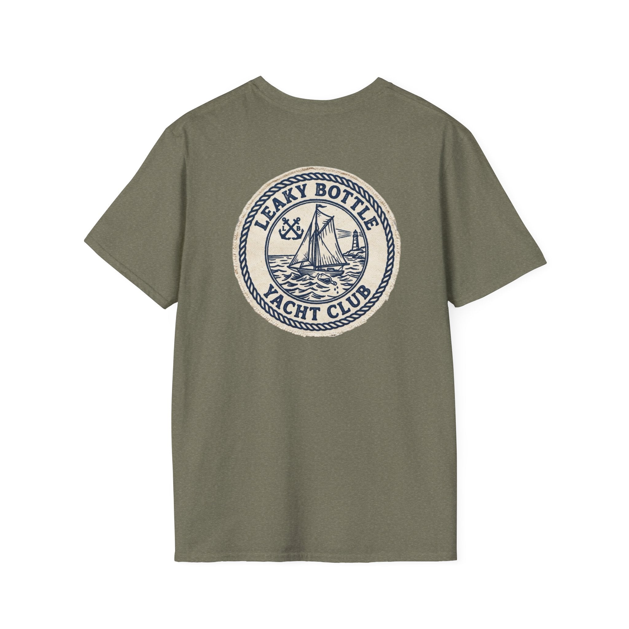 Leaky Bottle Yacht Club Classic Logo Unisex Softstyle T-Shirt