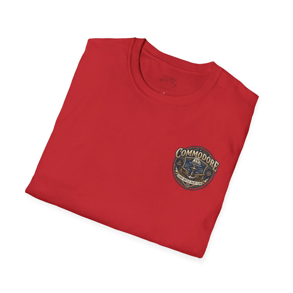 Commodore Yacht Club T-Shirt — Leaky Bottle Yacht Club Vintage Nautical Shirt