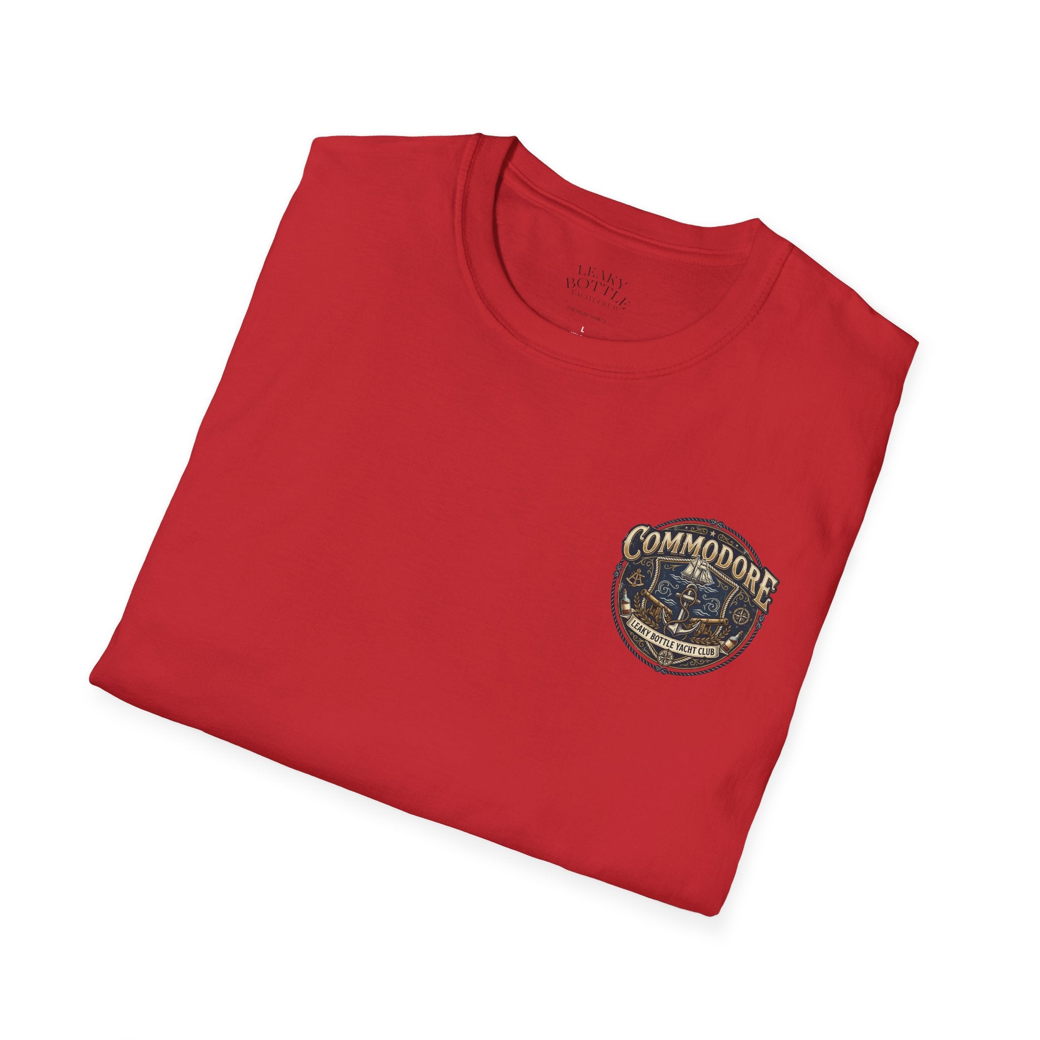 Commodore Yacht Club T-Shirt — Leaky Bottle Yacht Club Vintage Nautical Shirt