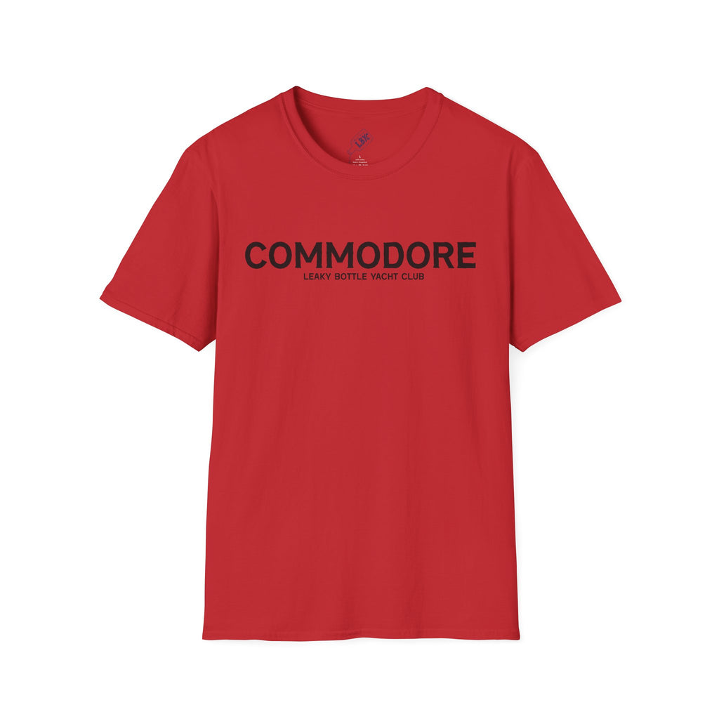 Commodore Yacht Club T-Shirt — "Leaky Bottle" Nautical Casual Tee