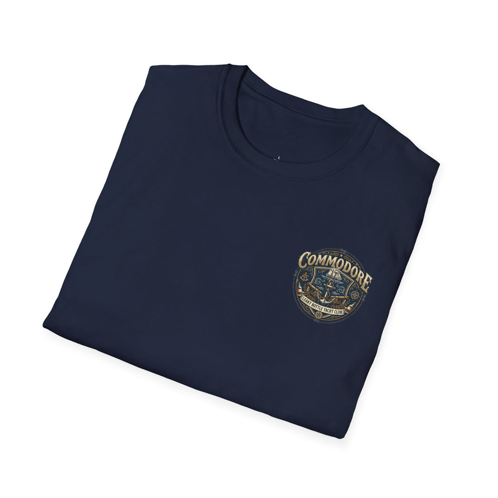 Commodore Yacht Club T-Shirt — Leaky Bottle Yacht Club Vintage Nautical Shirt