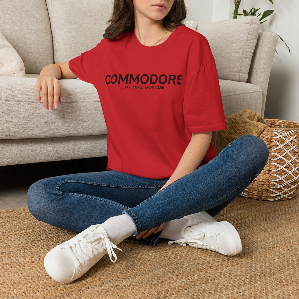 Commodore Yacht Club T-Shirt — "Leaky Bottle" Nautical Casual Tee