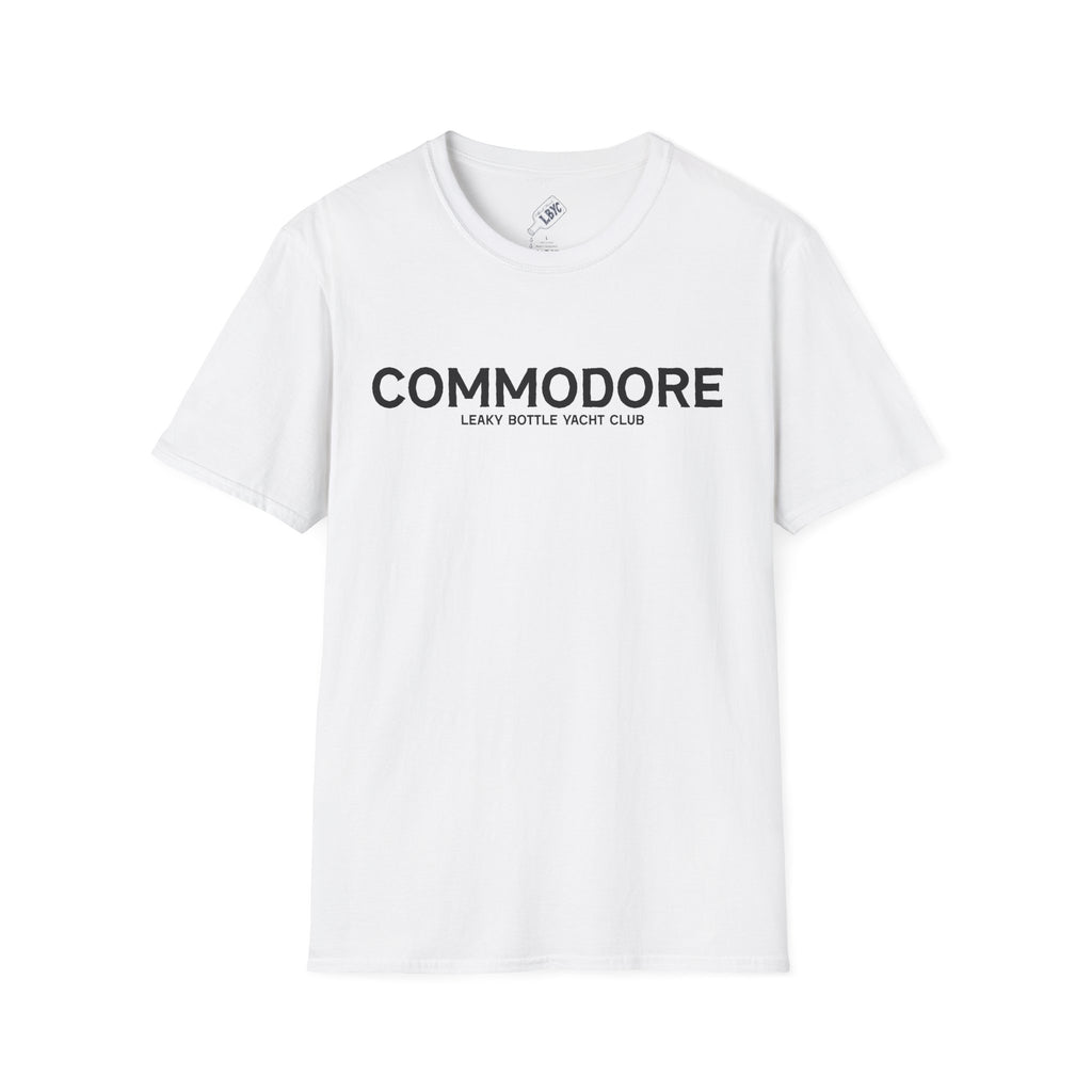 Commodore Yacht Club T-Shirt — "Leaky Bottle" Nautical Casual Tee