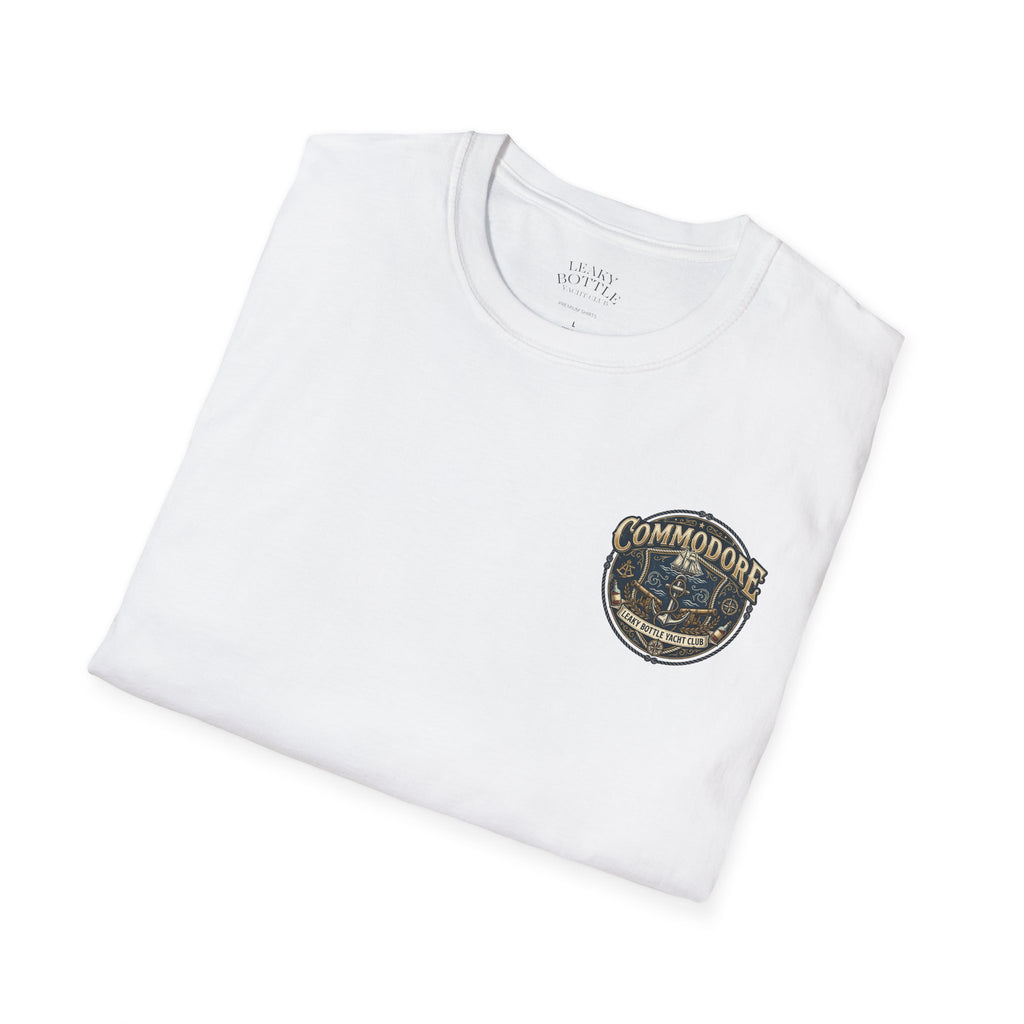 Commodore Yacht Club T-Shirt — Leaky Bottle Yacht Club Vintage Nautical Shirt