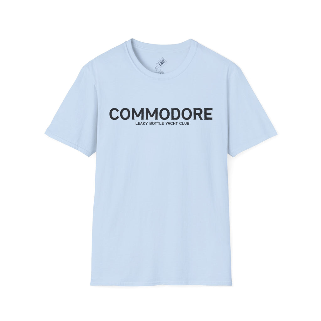 Commodore Yacht Club T-Shirt — "Leaky Bottle" Nautical Casual Tee