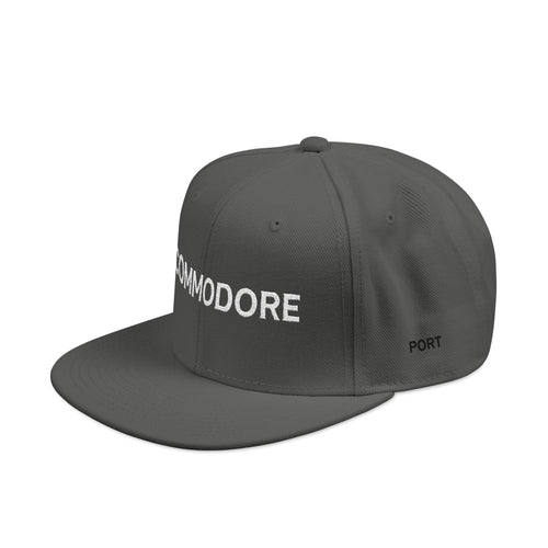 'COMMODORE' Retro Logo Cap - Embroidered Snapback Hat