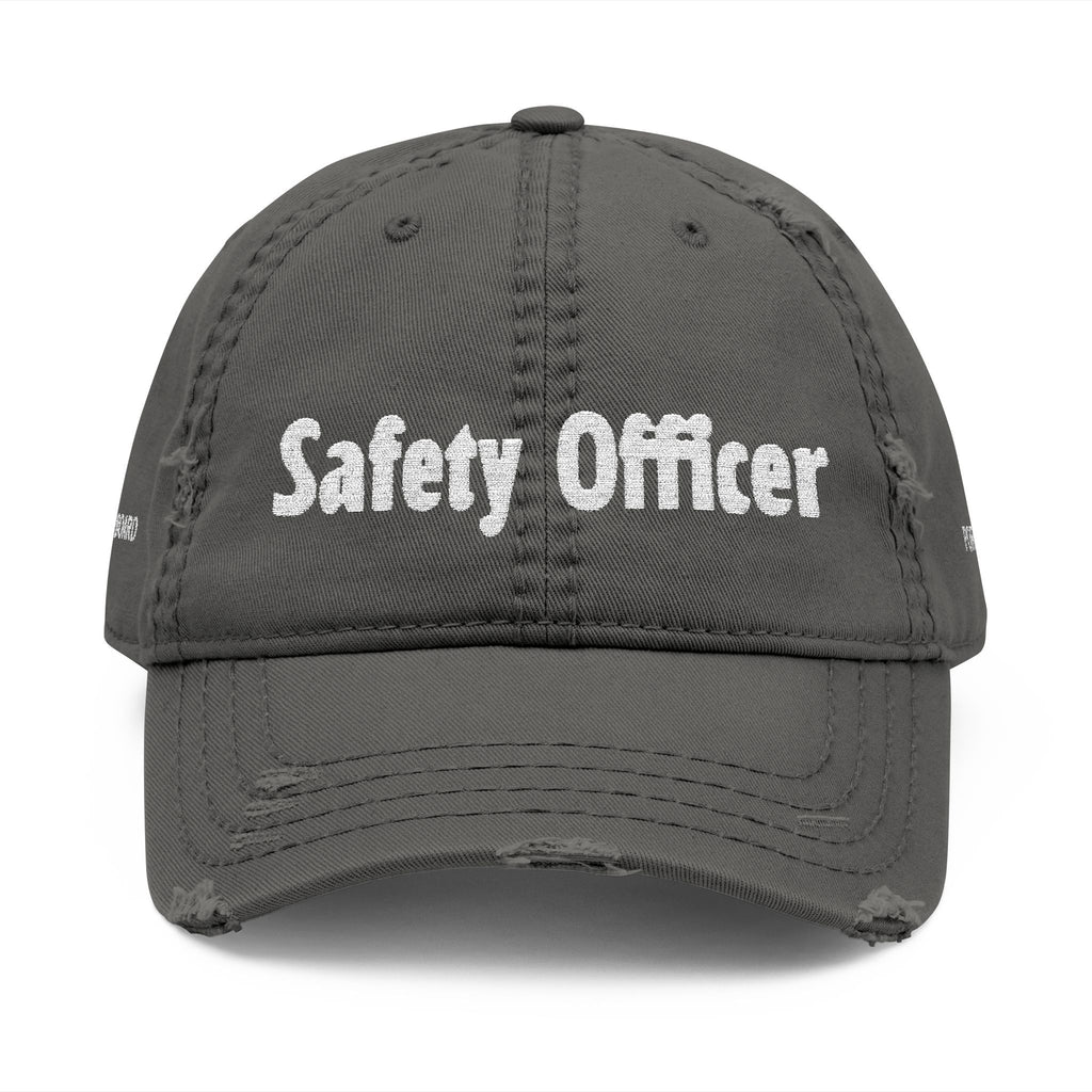 'Safety Officer' Dad Hat – Leaky Bottle Yacht Club Distressed Embroidered Cap