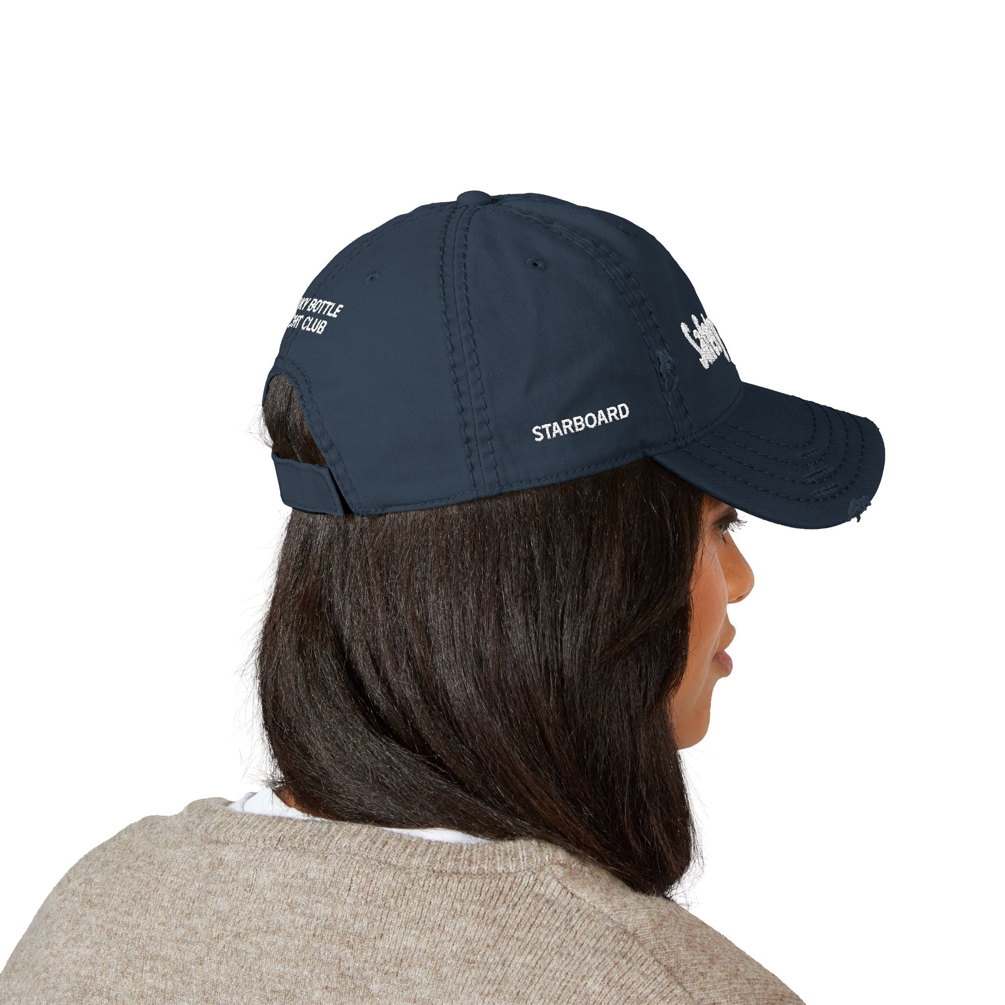'Safety Officer' Dad Hat – Leaky Bottle Yacht Club Distressed Embroidered Cap
