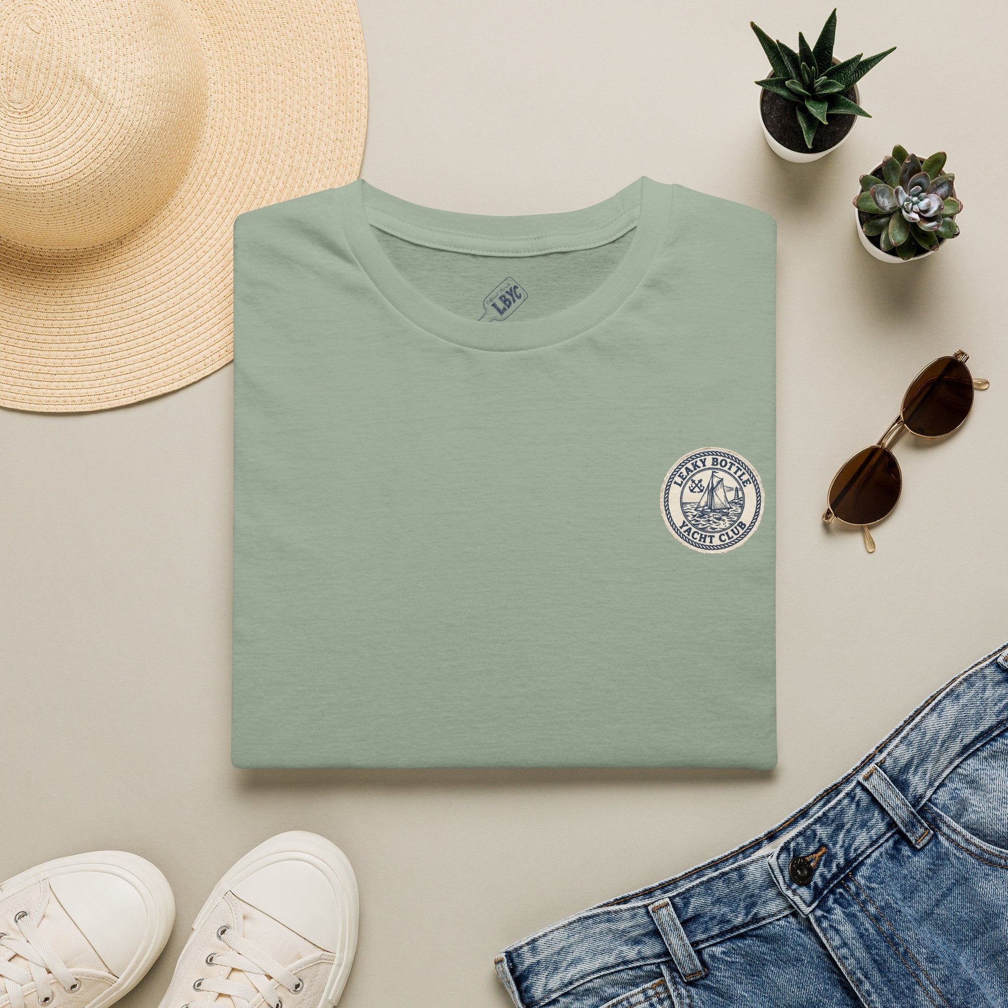 Leaky Bottle Yacht Club Classic Logo Unisex Softstyle T-Shirt