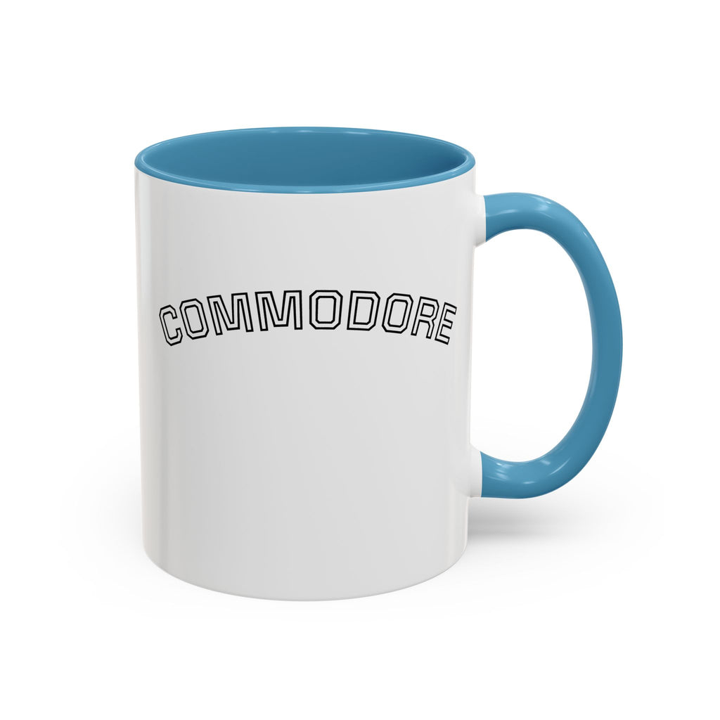 LBYC Commodore Coffee Mug — Nautical Vintage Ship Wheel Accent Mug
