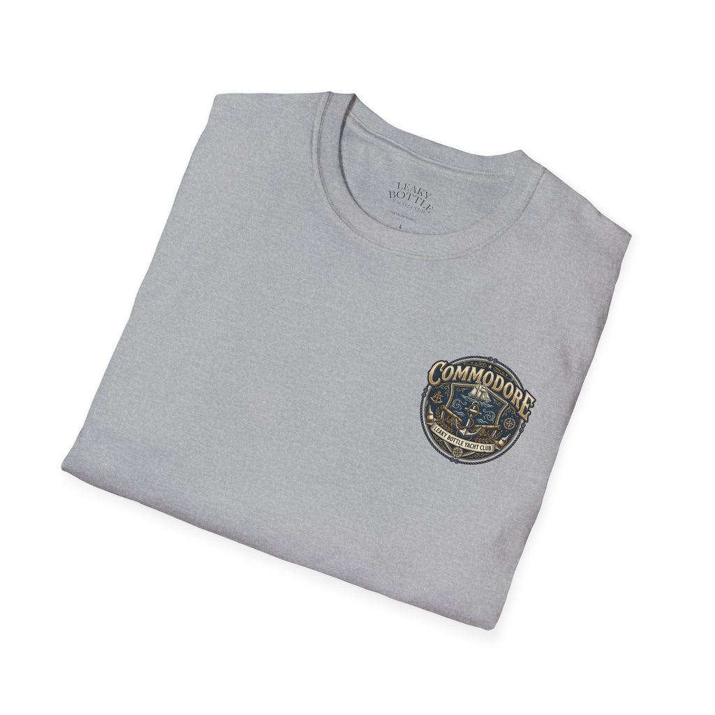 Commodore Yacht Club T-Shirt — Leaky Bottle Yacht Club Vintage Nautical Shirt