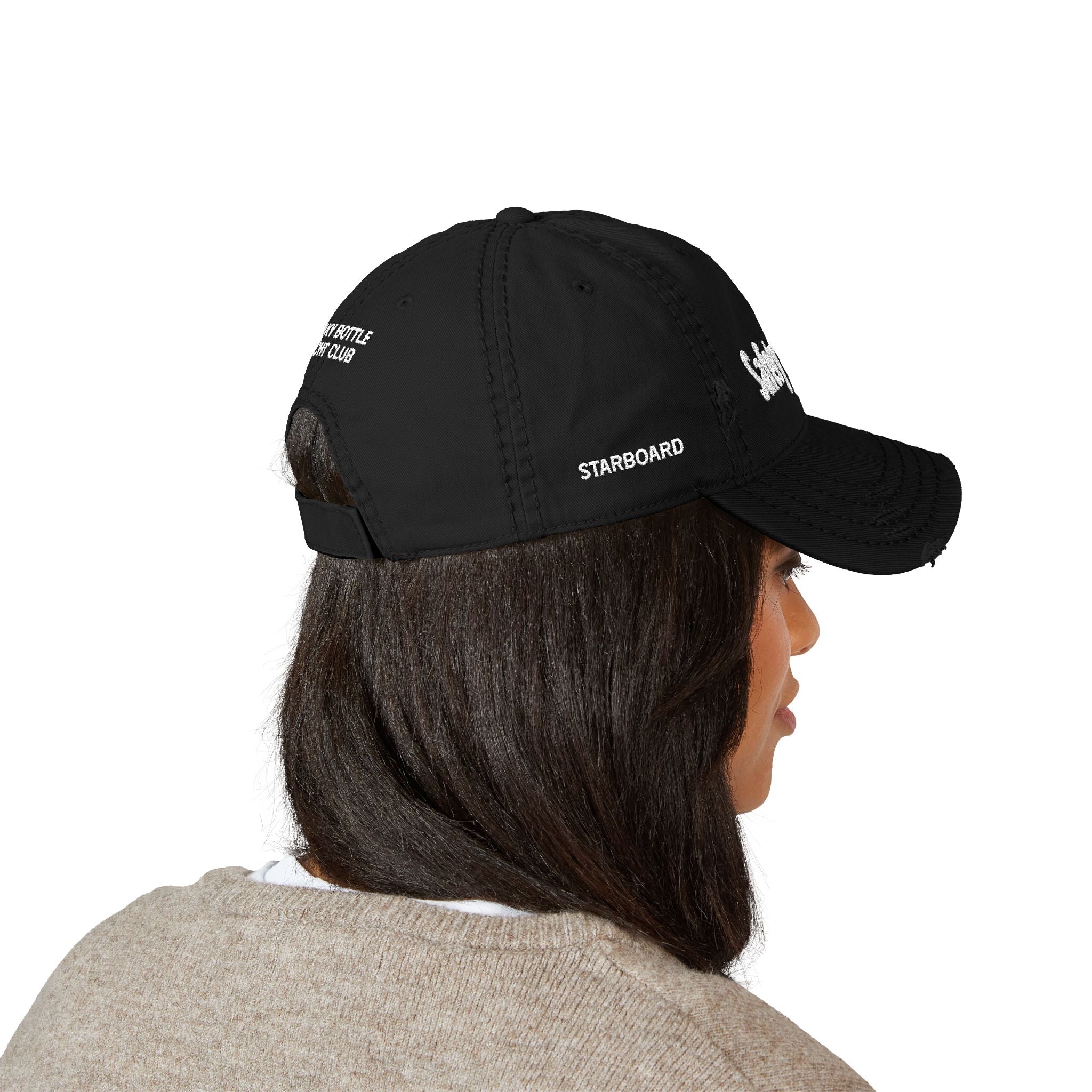 'Safety Officer' Dad Hat – Leaky Bottle Yacht Club Distressed Embroidered Cap