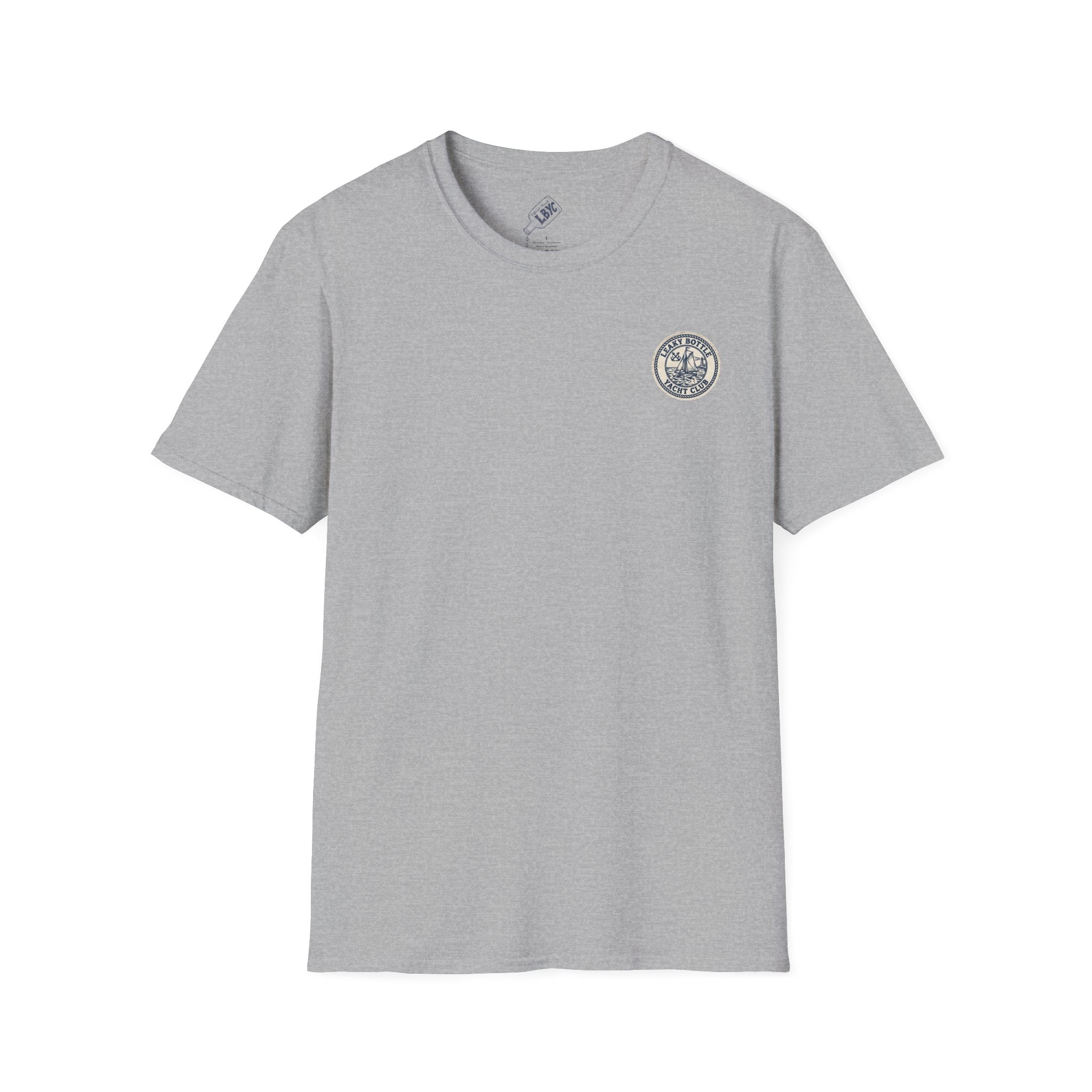 Leaky Bottle Yacht Club Classic Logo Unisex Softstyle T-Shirt