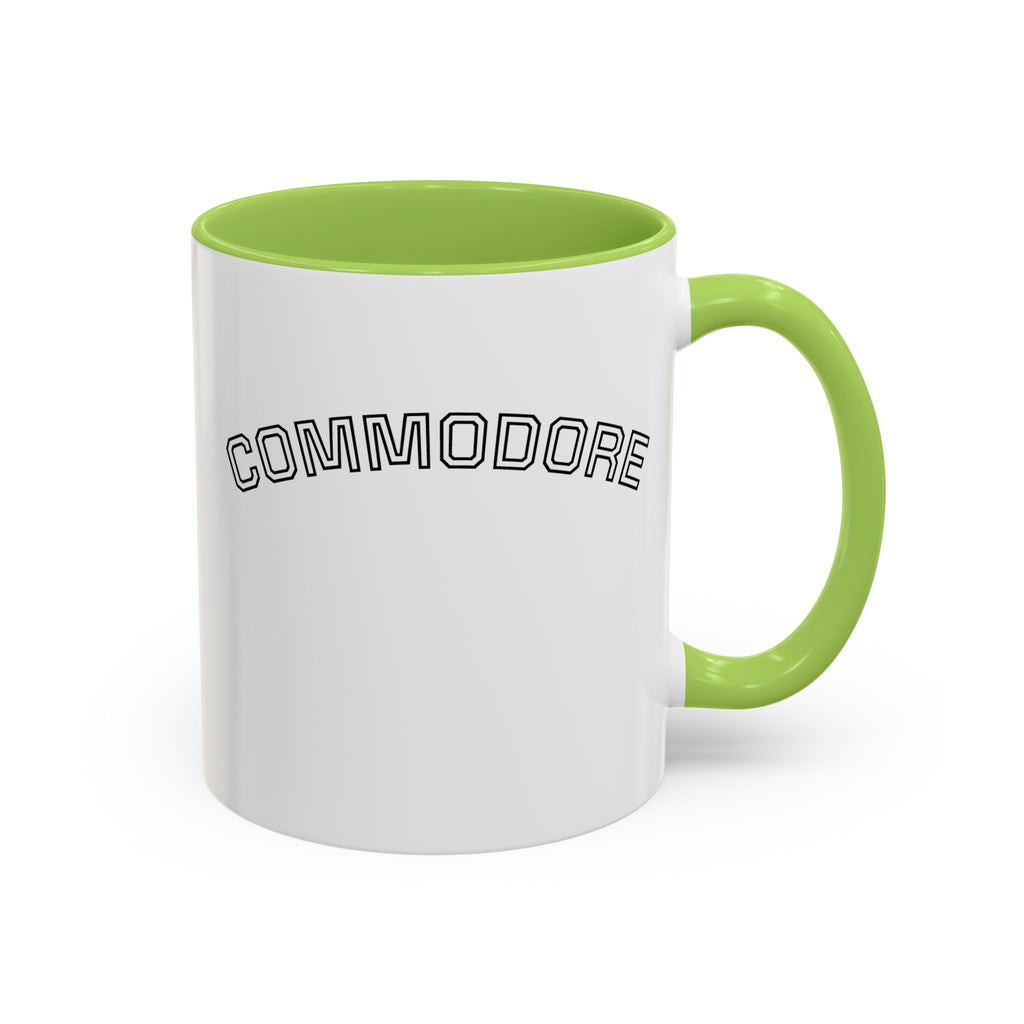 LBYC Commodore Coffee Mug — Nautical Vintage Ship Wheel Accent Mug