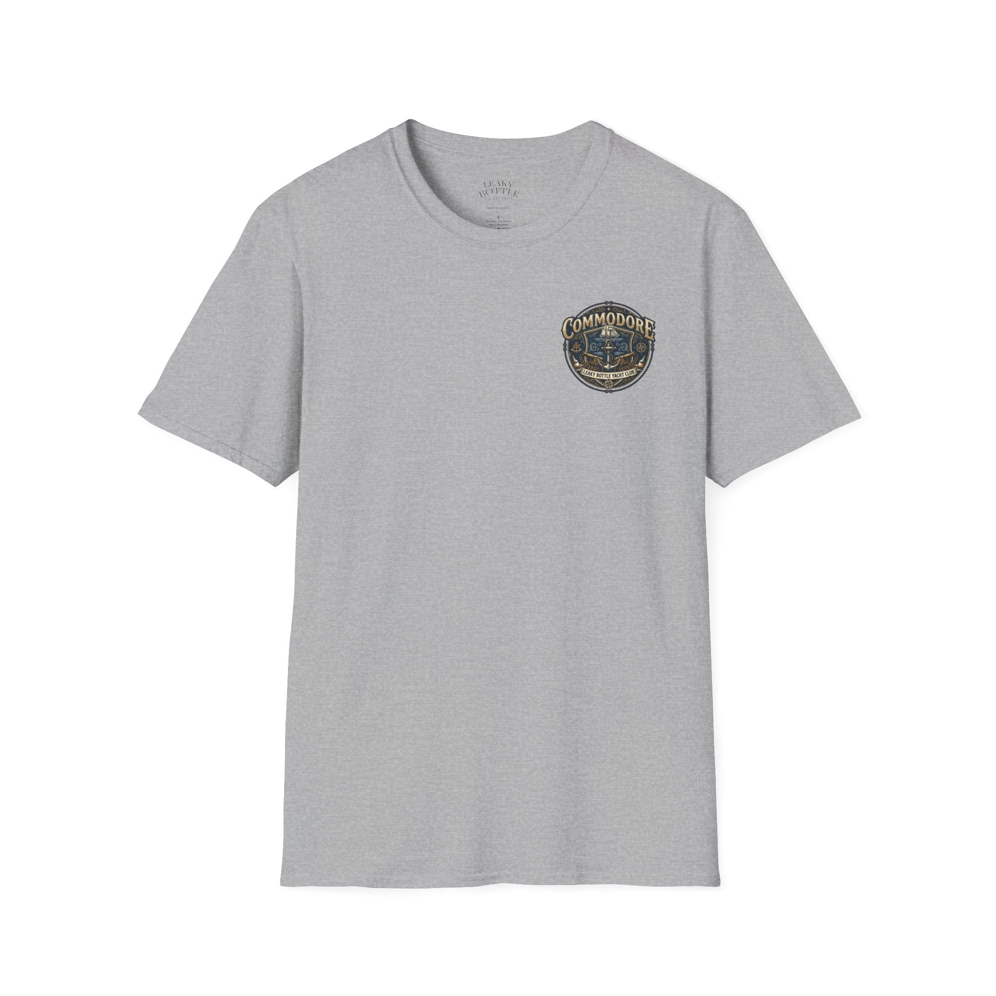 Commodore Yacht Club T-Shirt — Leaky Bottle Yacht Club Vintage Nautical Shirt