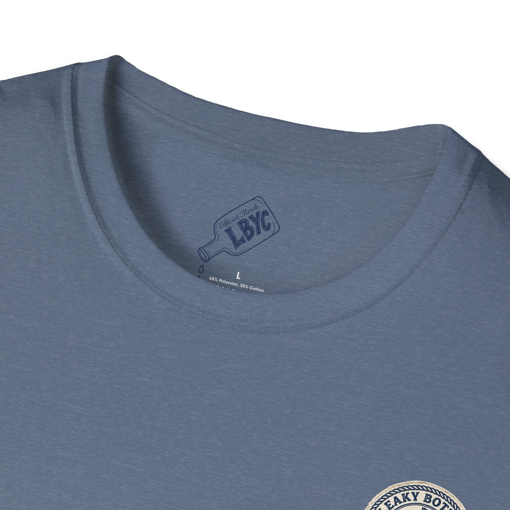 Leaky Bottle Yacht Club Classic Logo Unisex Softstyle T-Shirt