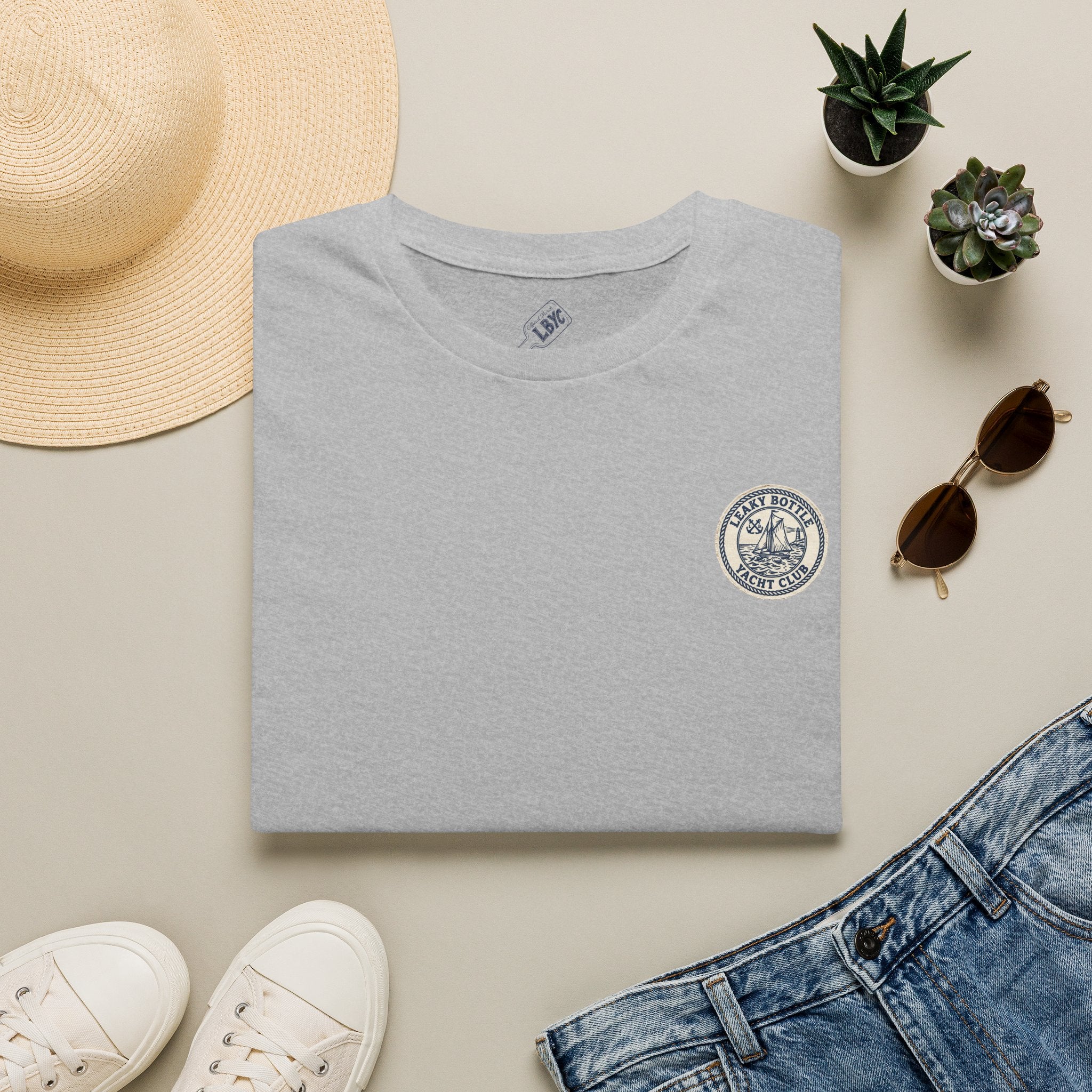 Leaky Bottle Yacht Club Classic Logo Unisex Softstyle T-Shirt